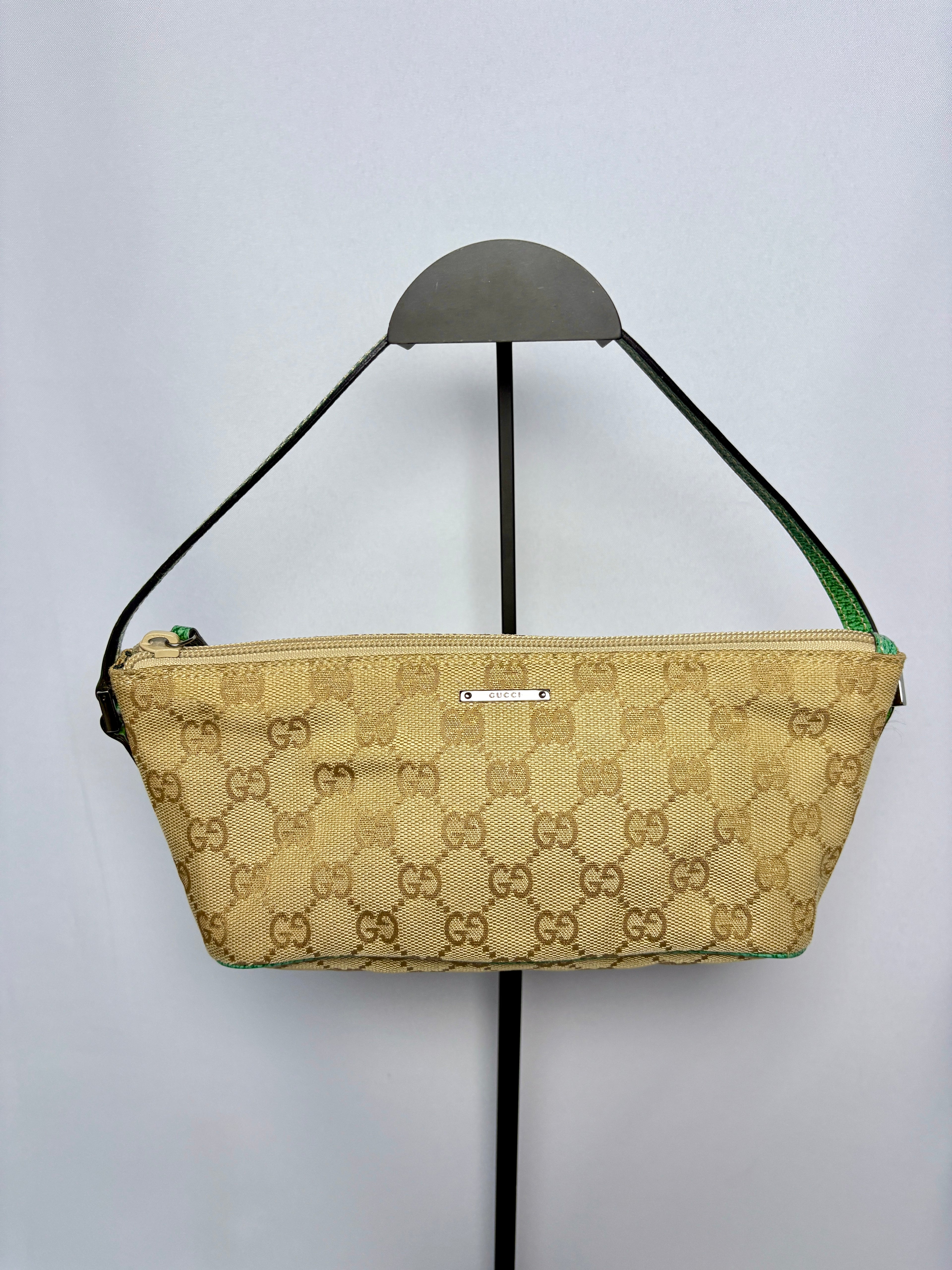 Gucci monogram canvas boat handtas