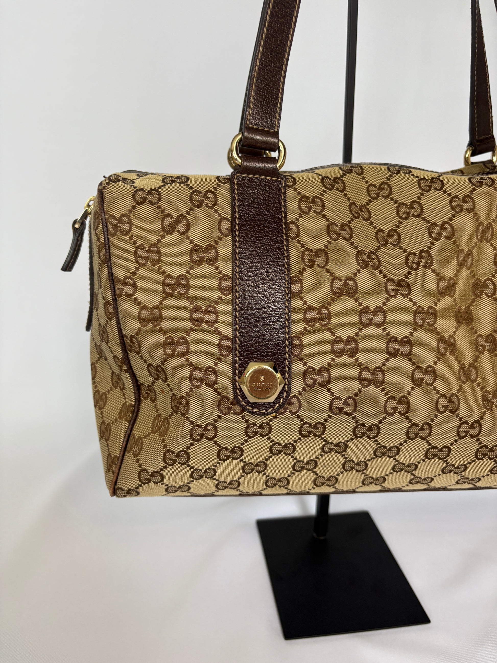 Gucci Canvas Boston Mini