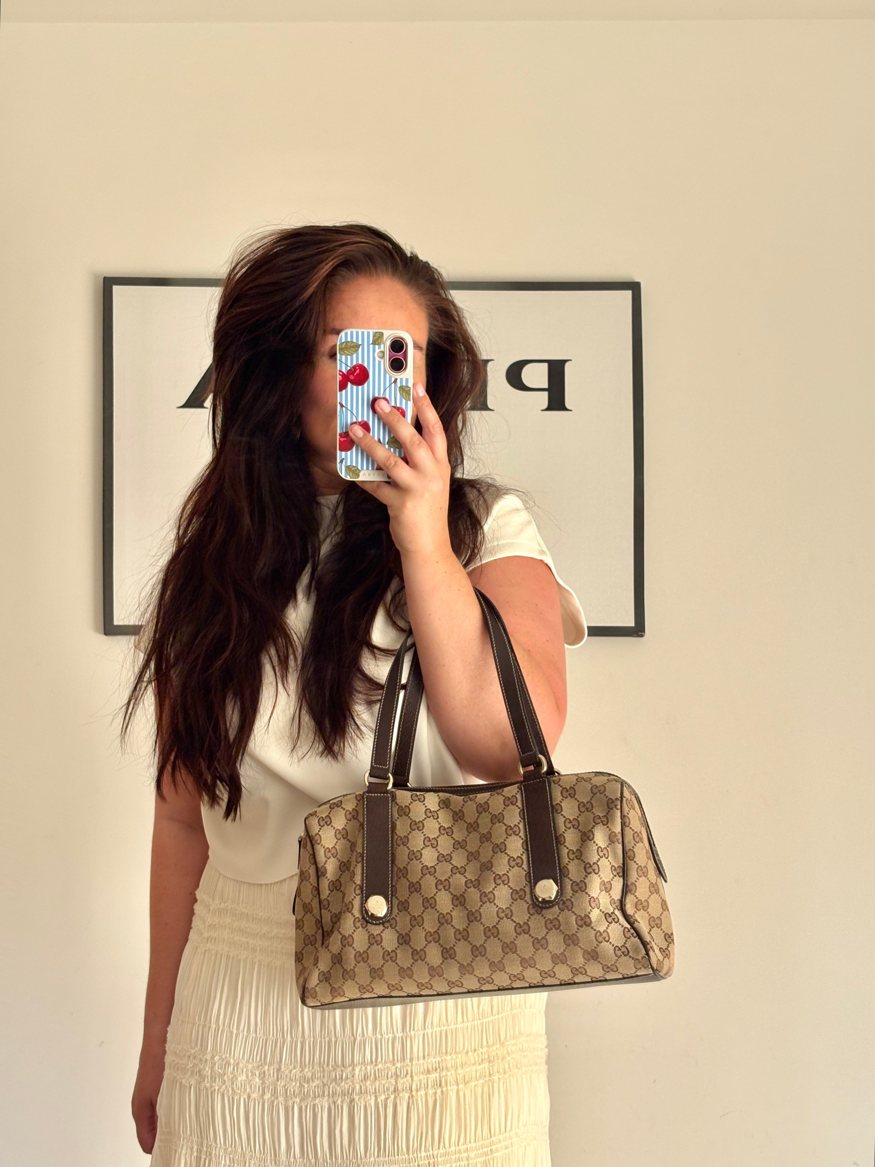 Gucci Monogram Charmy Boston