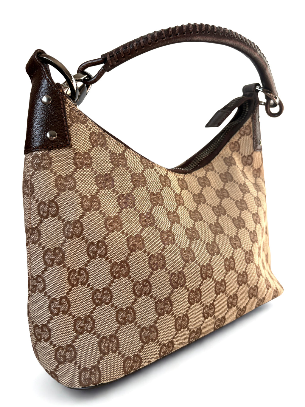 Gucci Lock Canvas Hobo