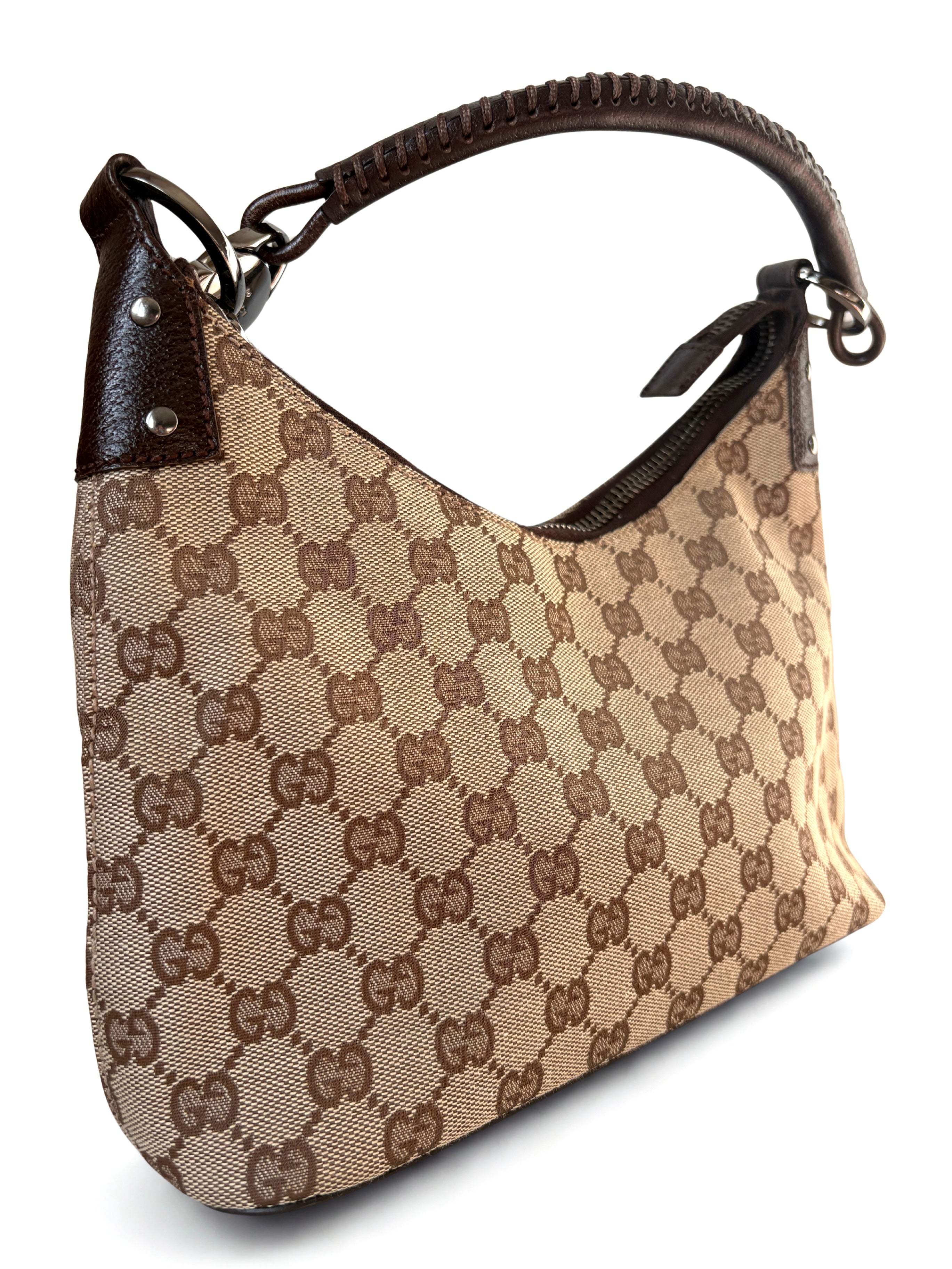 Gucci Lock Canvas Hobo