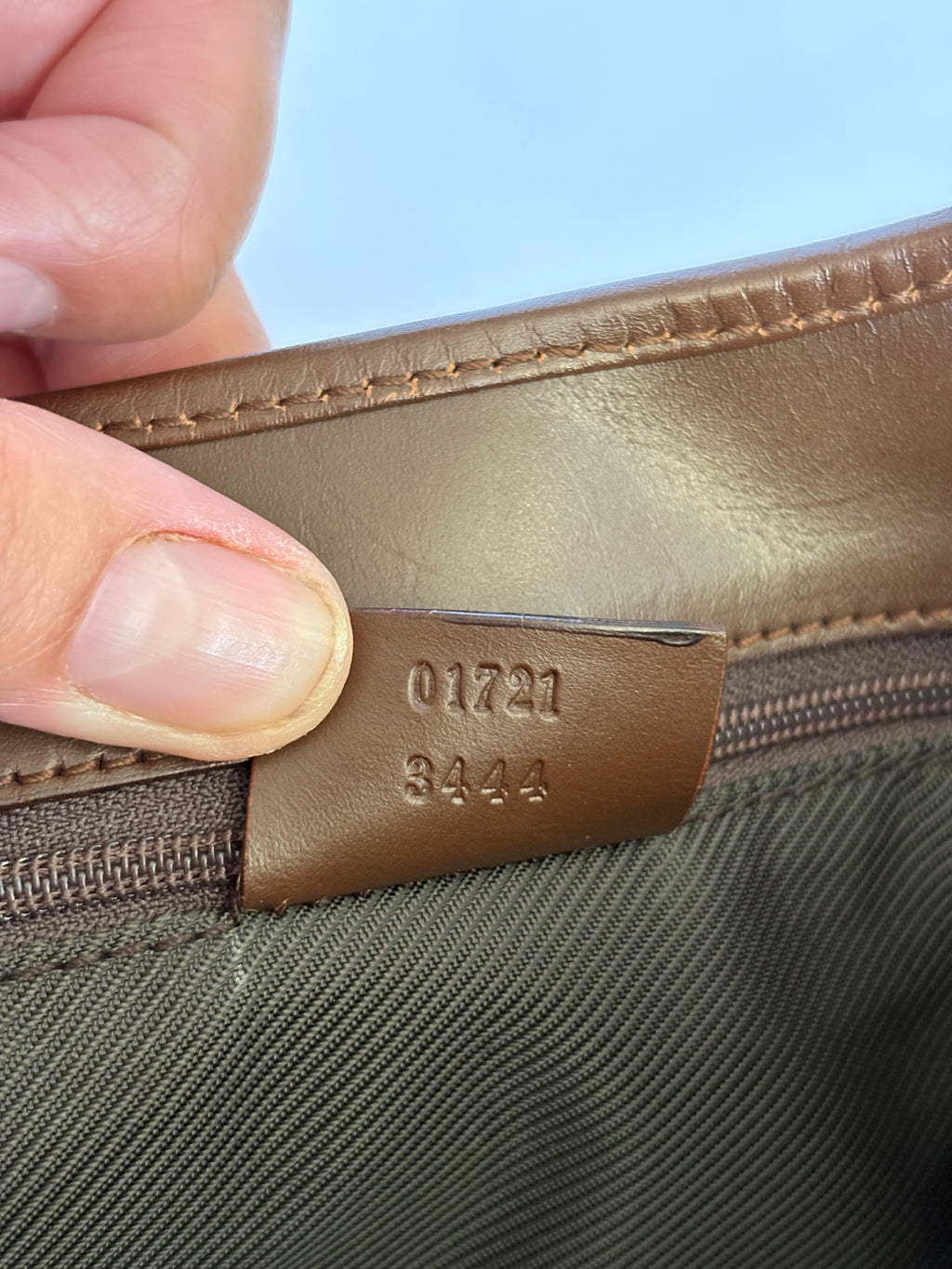 Gucci Jackie Bardot beige canvas handtas certificaat