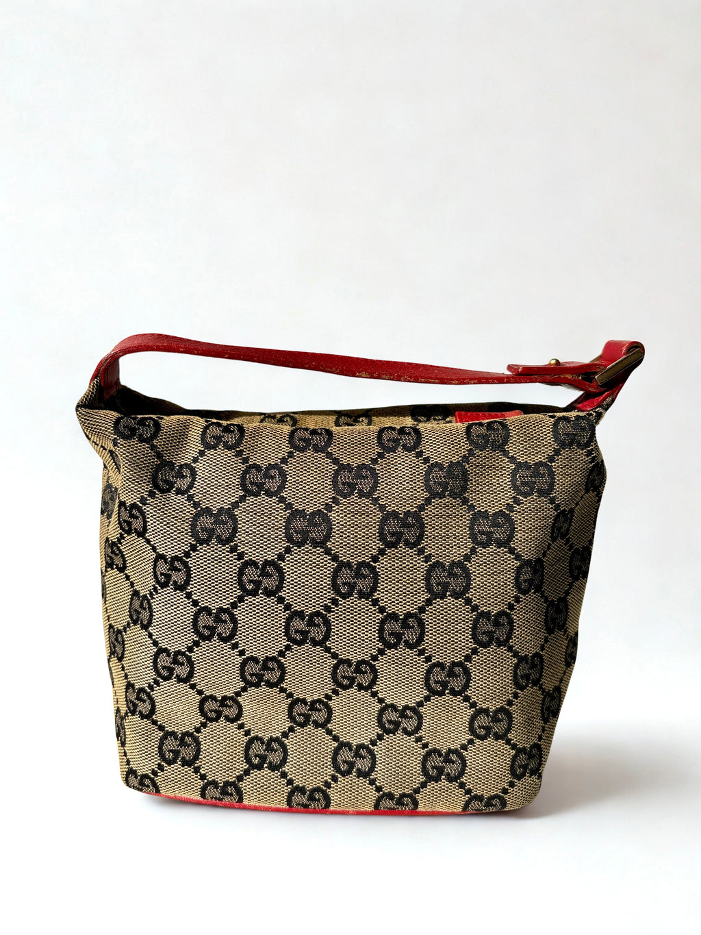 Gucci Monogram Canvas Pochette Boat Mini