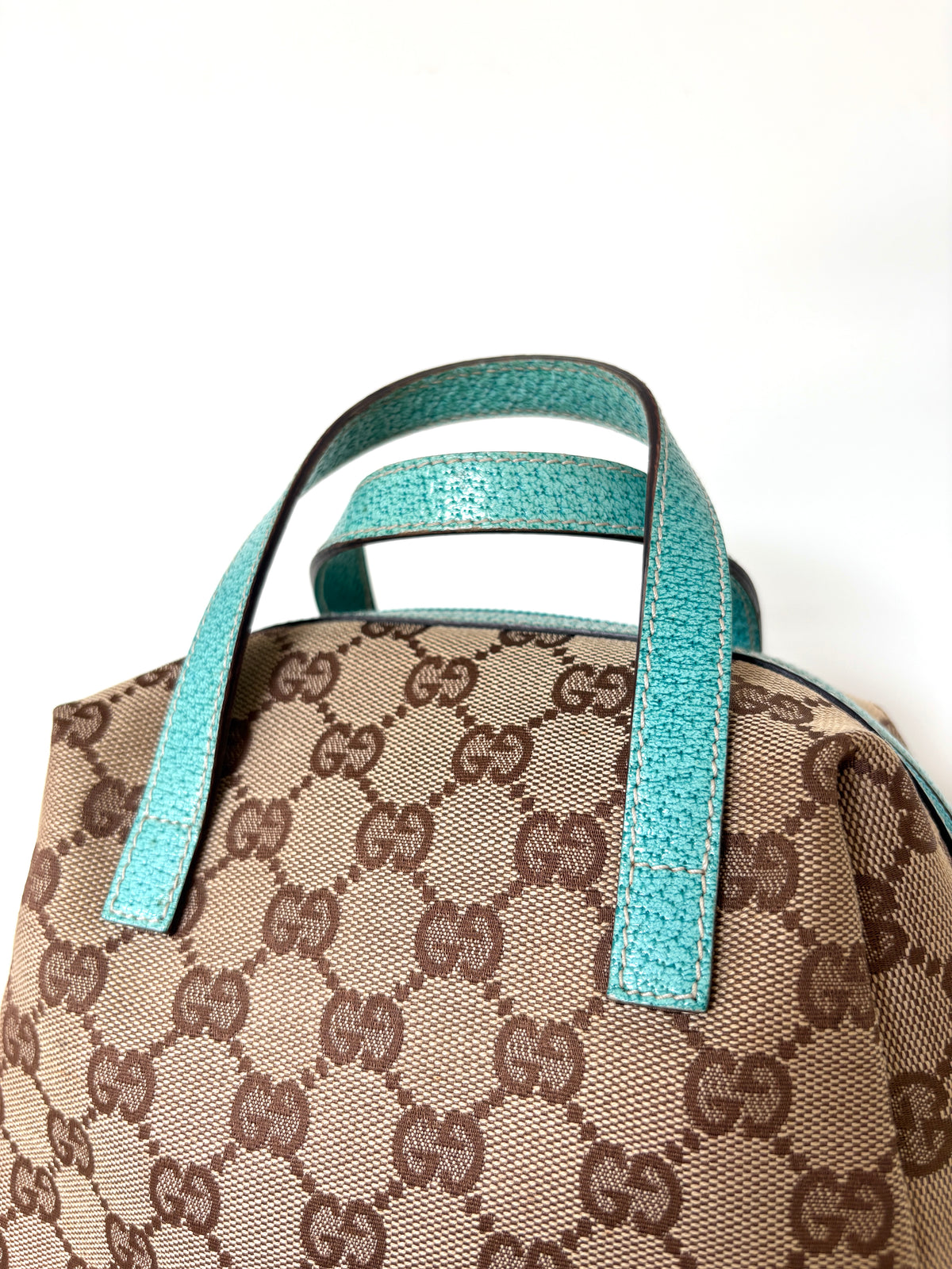 Gucci Balthus Top Handle Turquoise