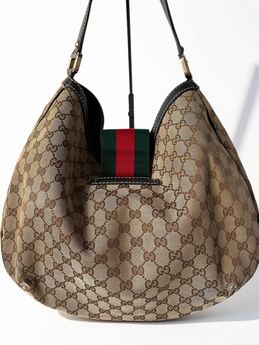 Gucci GG Canvas New Ladies Web Hobo