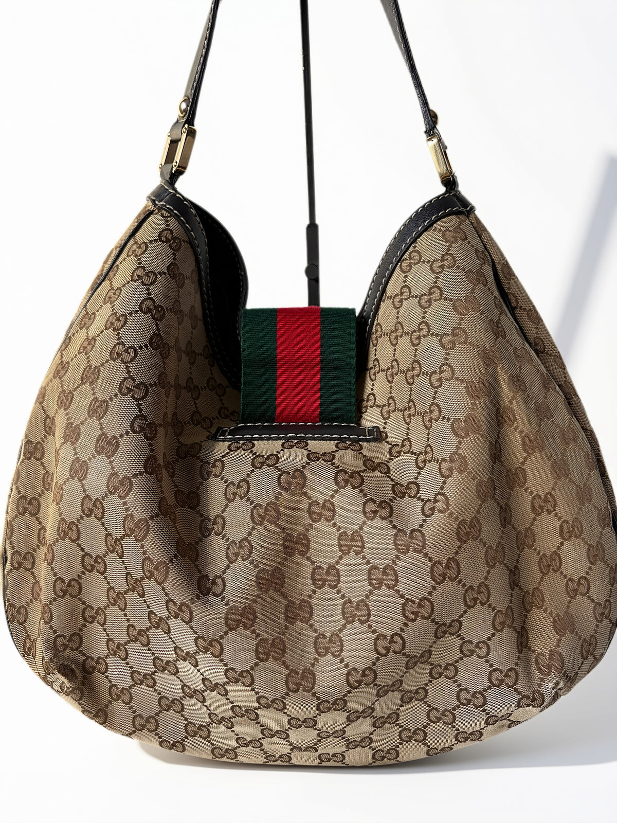 Gucci GG Canvas New Ladies Web Hobo
