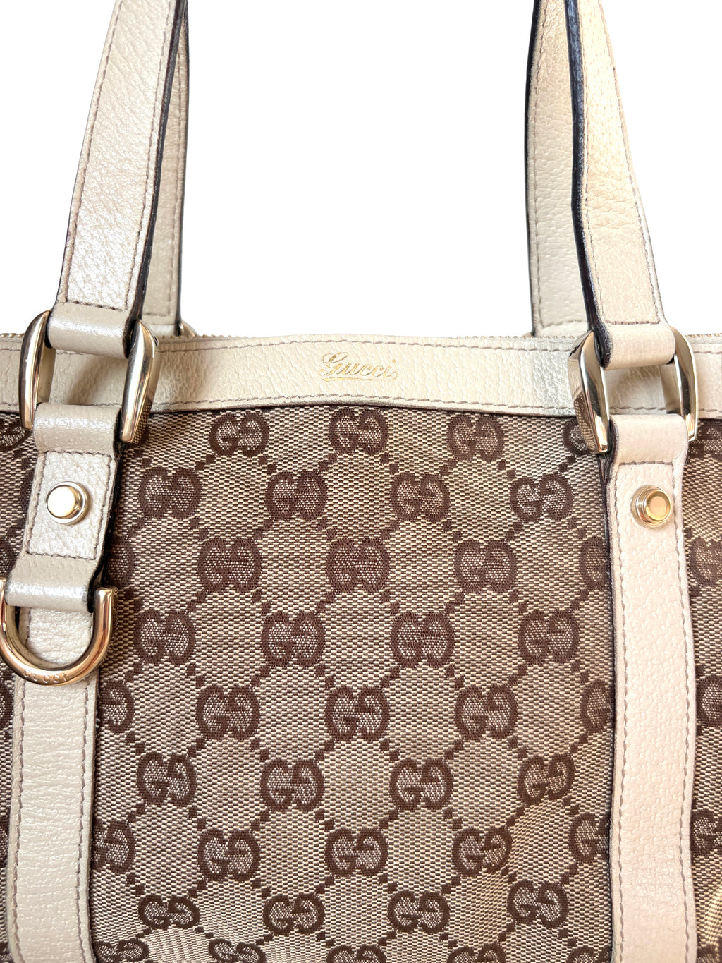 Gucci Abbey D-Ring Tote beige