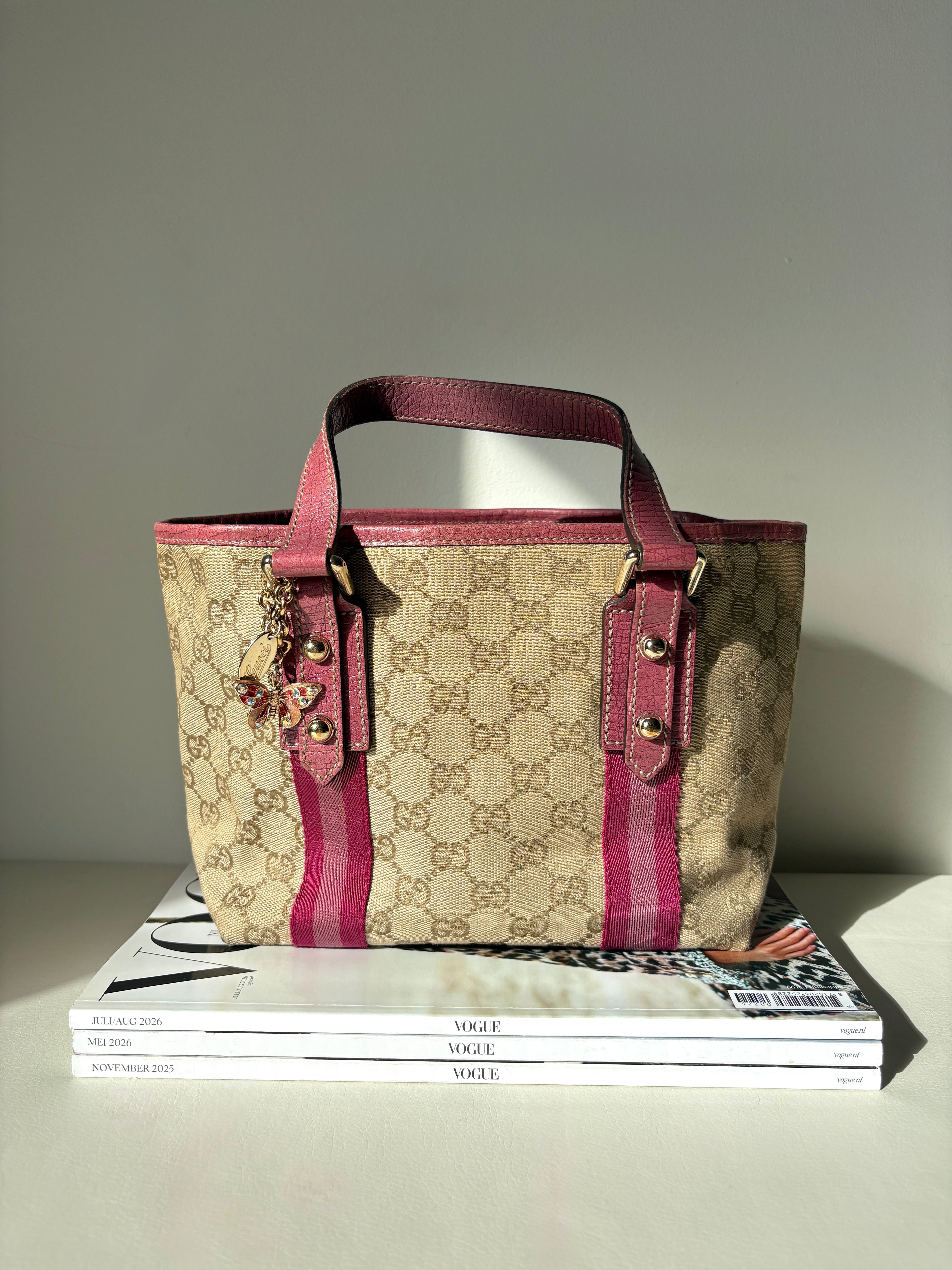 Gucci Canvas Jolicoeur Tote Mini