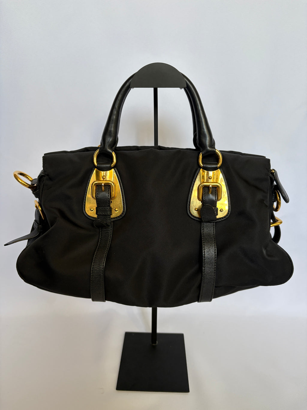 Prada Tessuto nylon handtas zwart