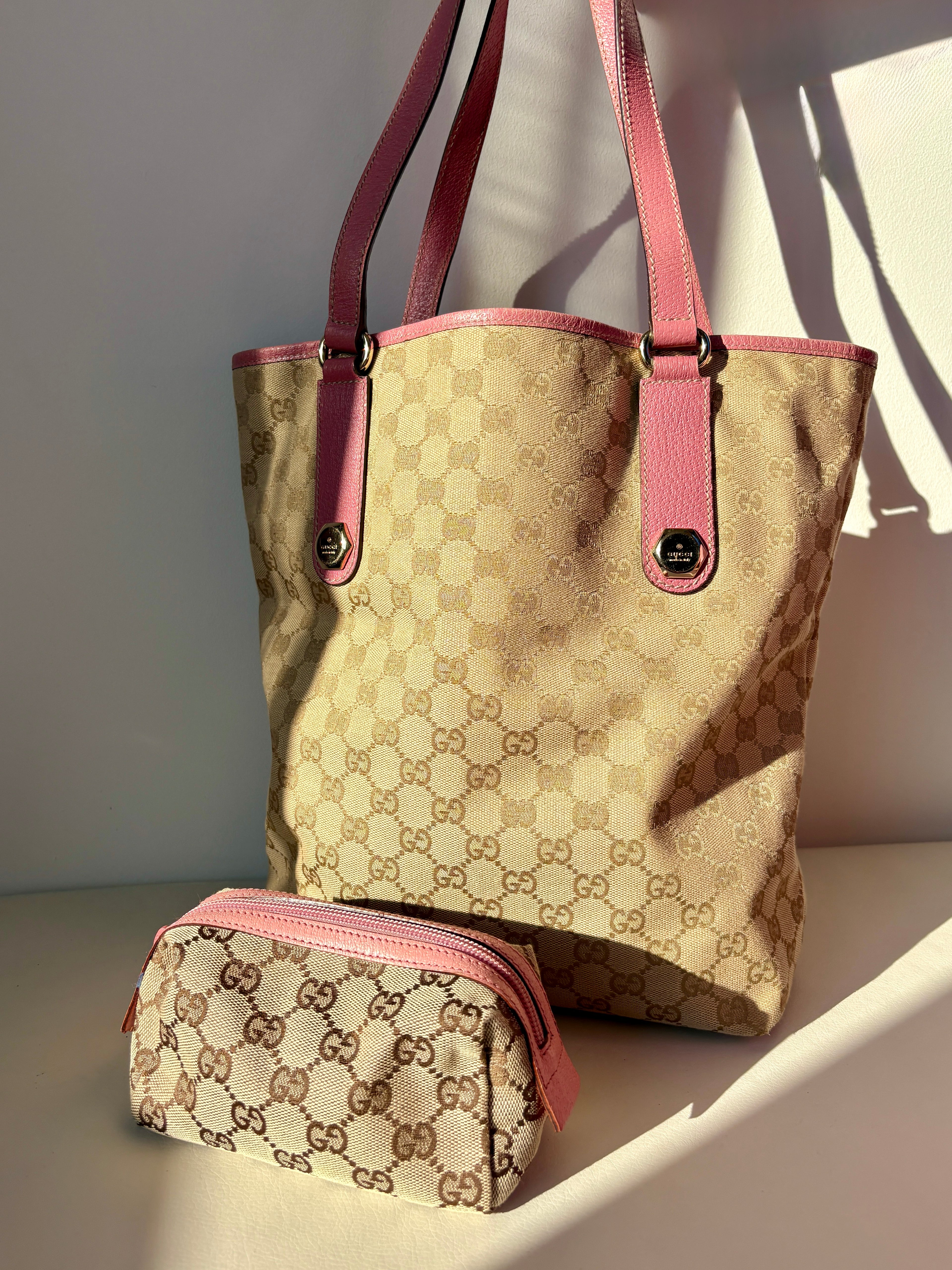 Gucci Monogram Pouch Pink