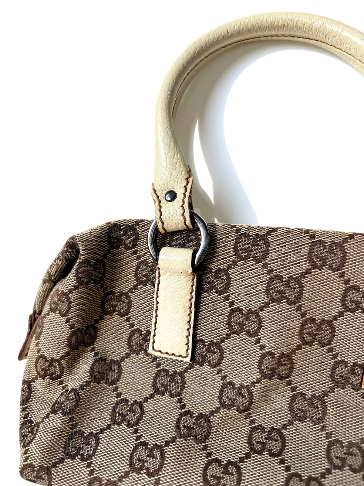 Gucci GG Canvas Mini Boston Beige