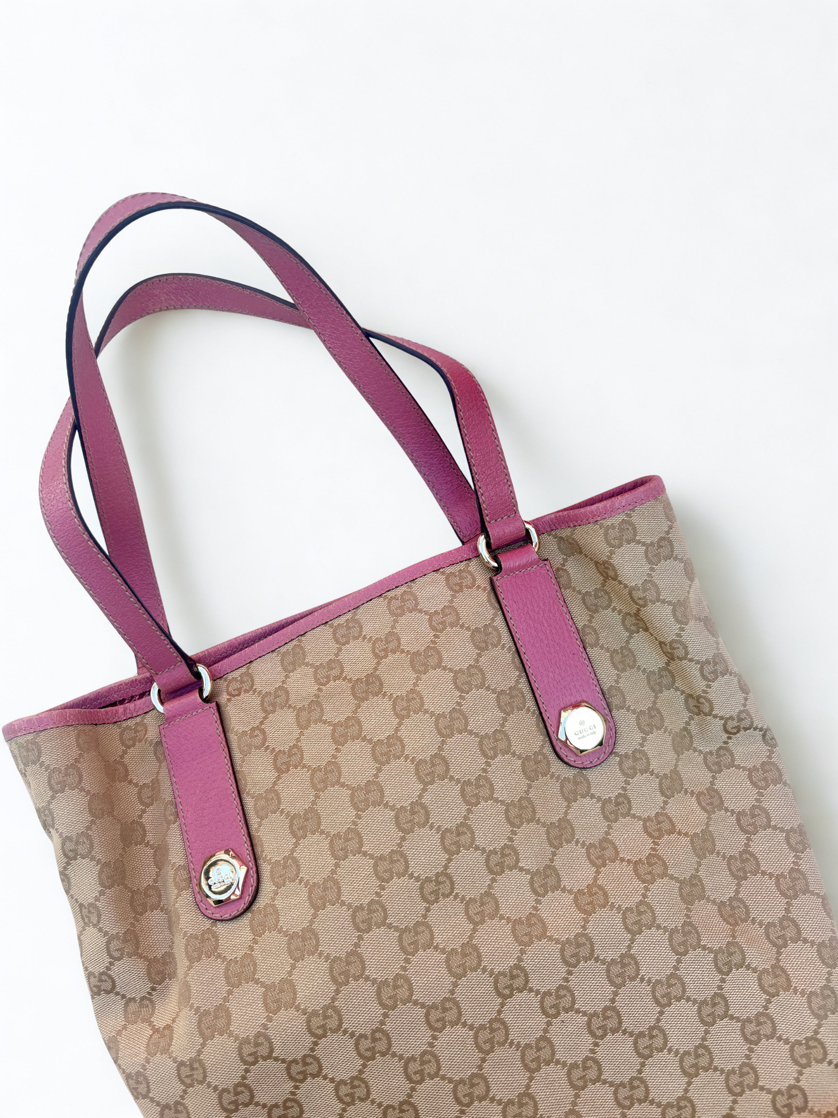 Gucci Monogram Canvas Tote Roze