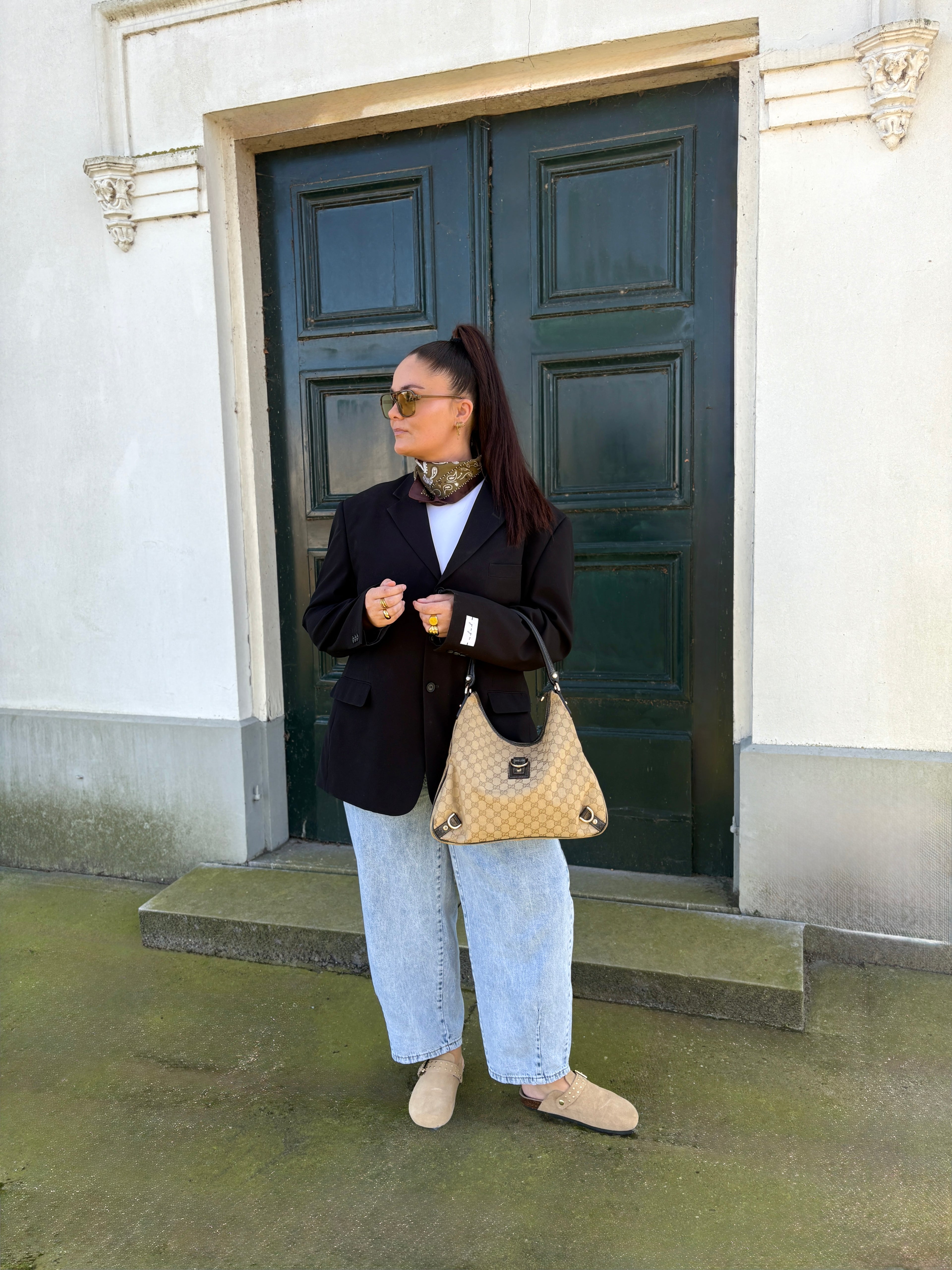 Gucci Canvas Abby D-ring Hobo