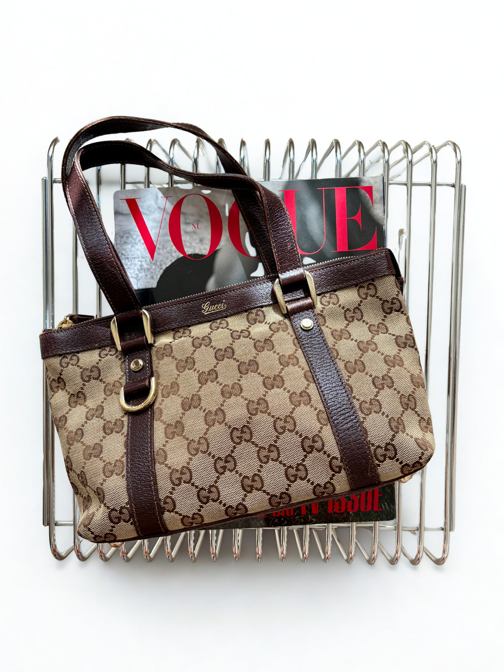 Gucci Abbey D-ring Monogram Tote Mini