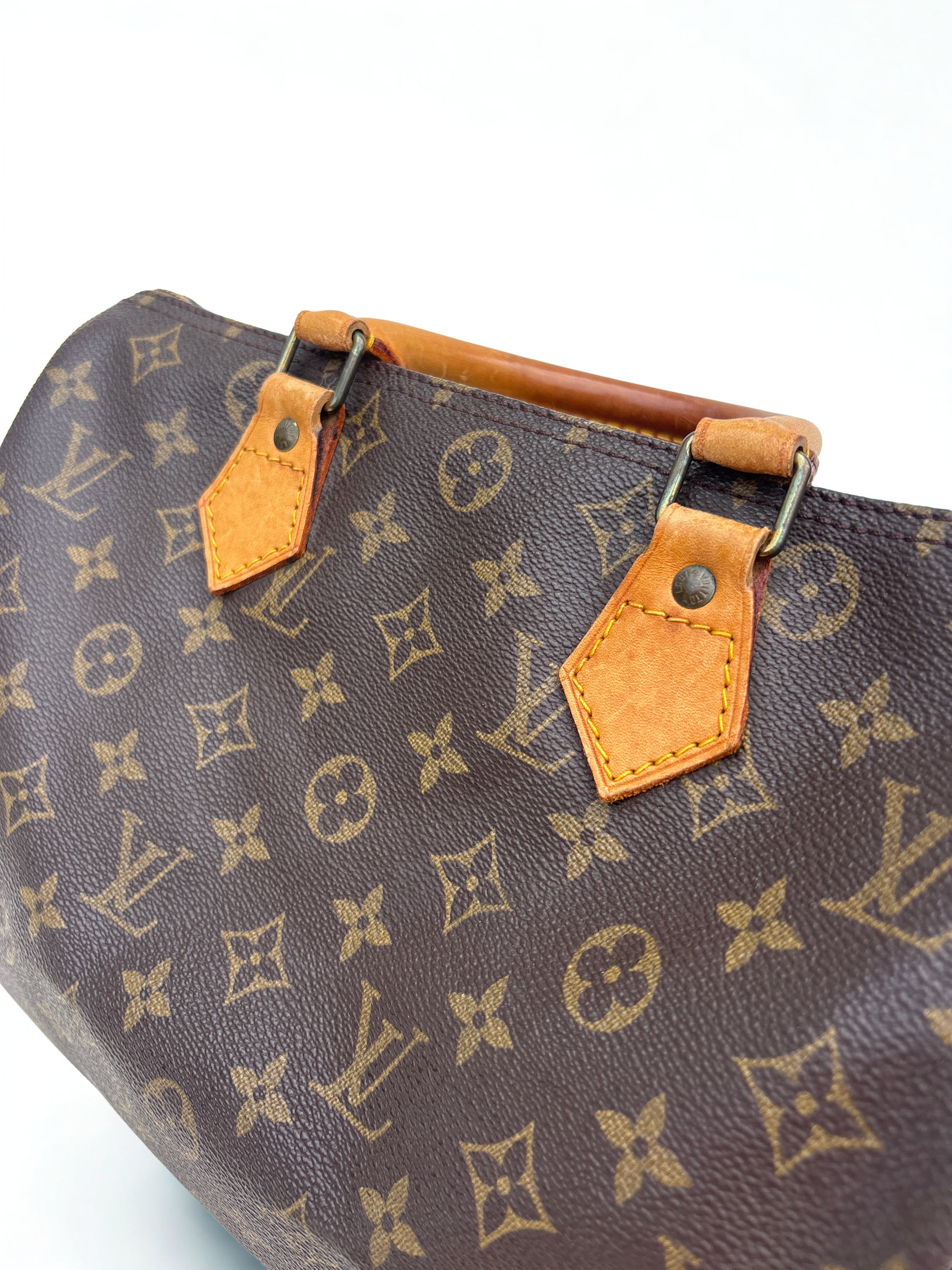 Vintage Louis Vuitton Monogram Speedy 30, vooraanzijde