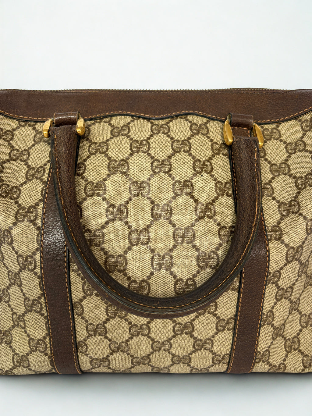 Gucci Monogram Boston Bag