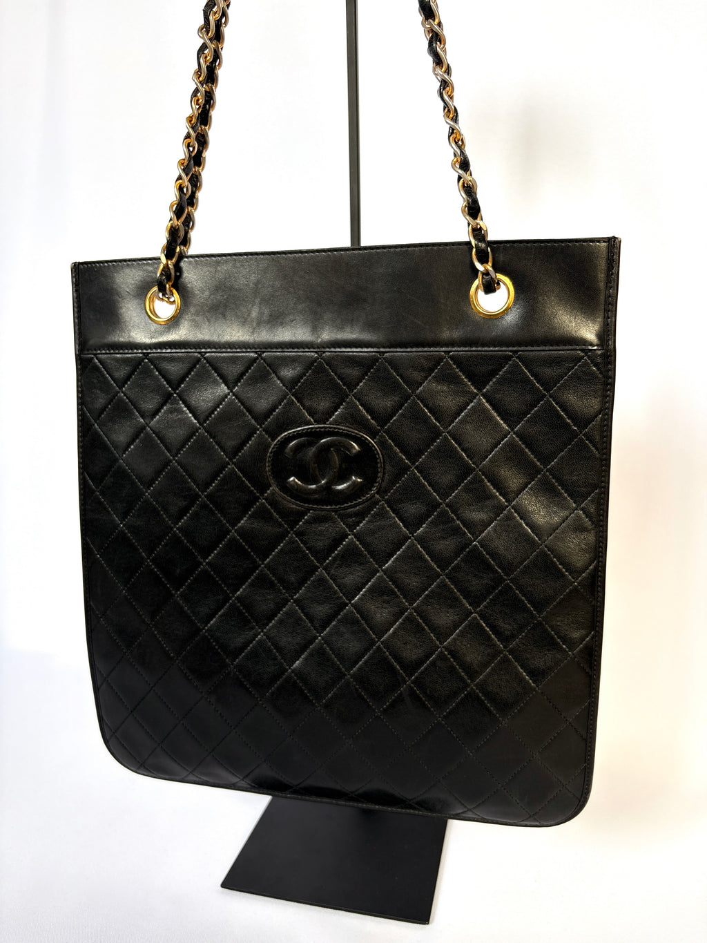Chanel Vintage CC Tote lambskin