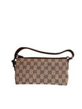 Pre-loved Gucci GG Monogram Canvas Pochette, voorzijde