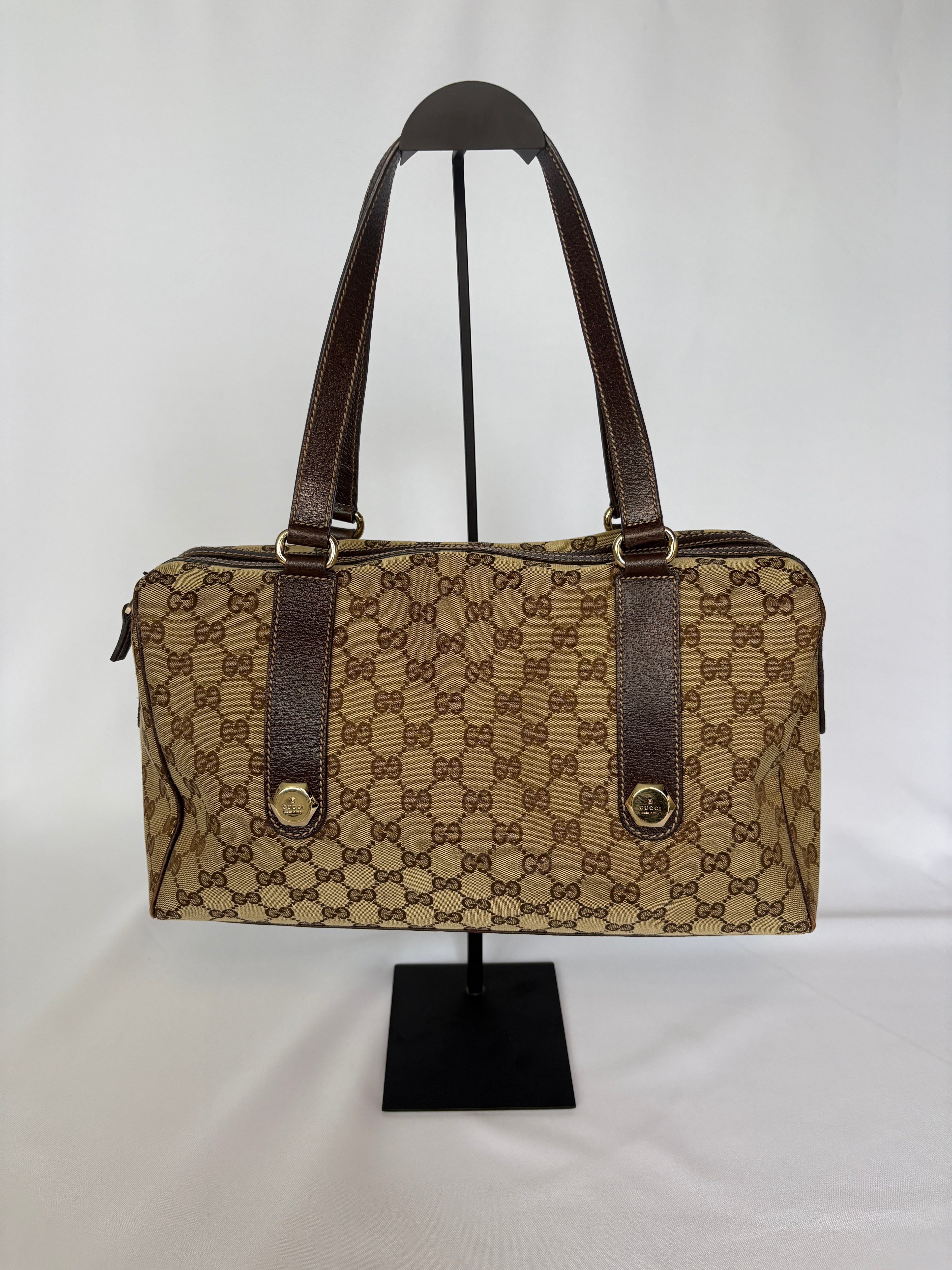 Gucci Canvas Boston Mini