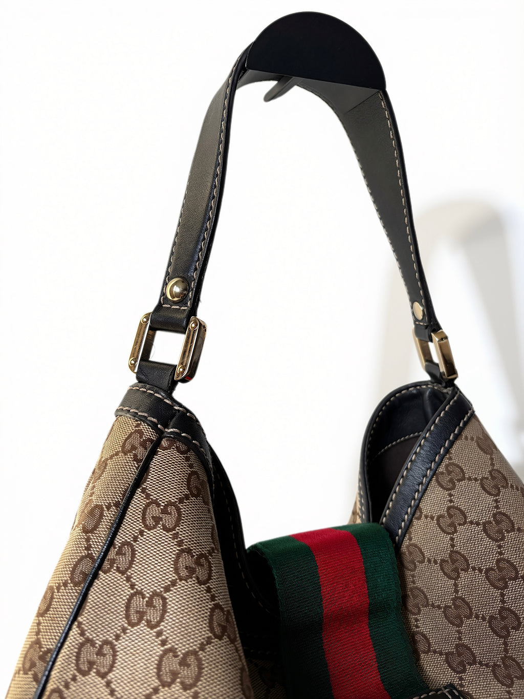Gucci GG Canvas New Ladies Web Hobo