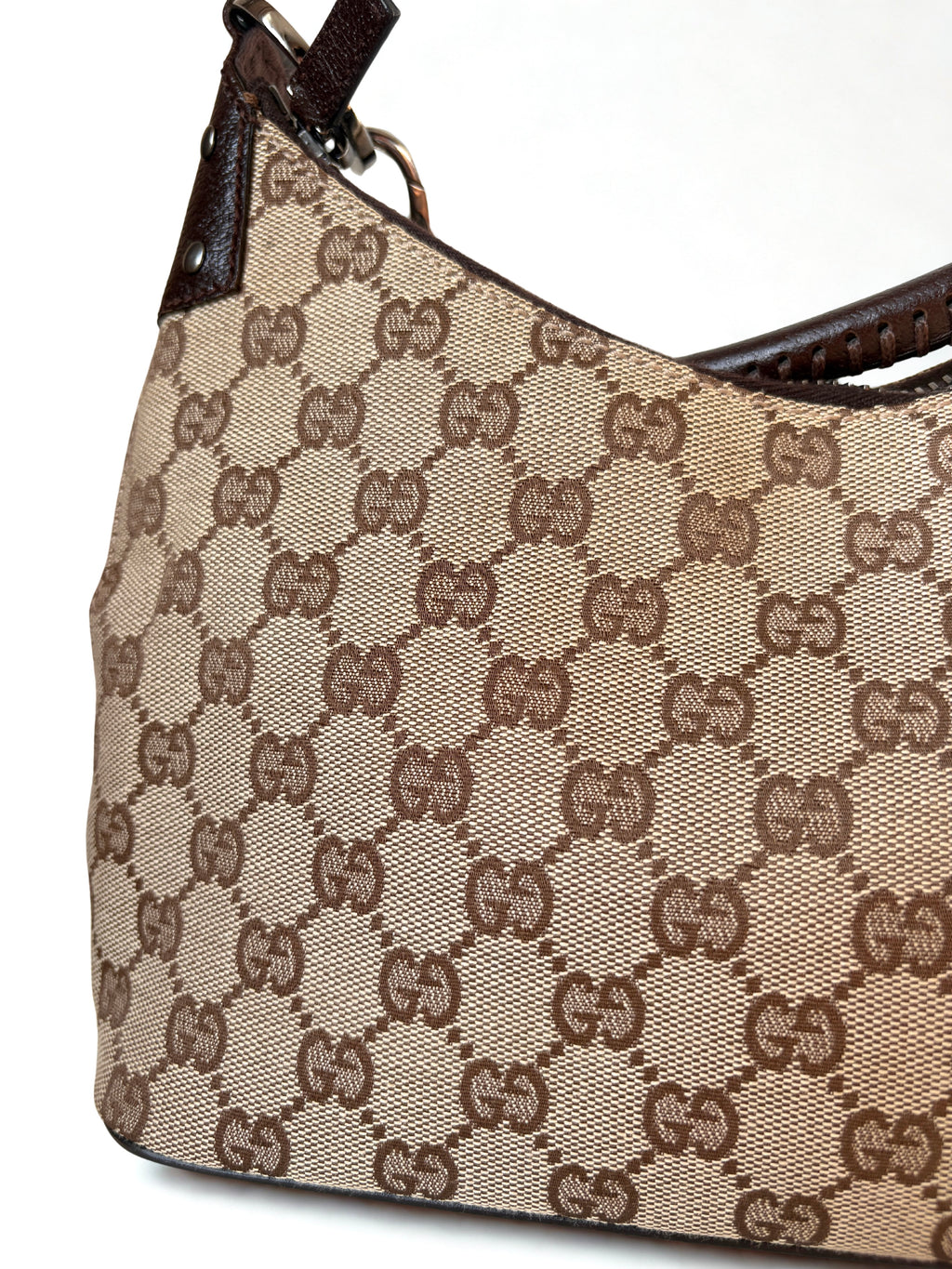 Gucci Lock Canvas Hobo