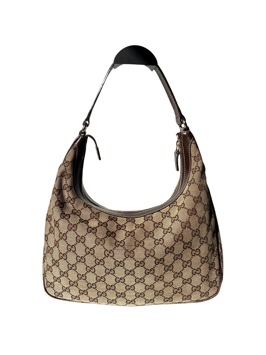Pre-loved Gucci GG Monogram Canvas Charmy Hobo