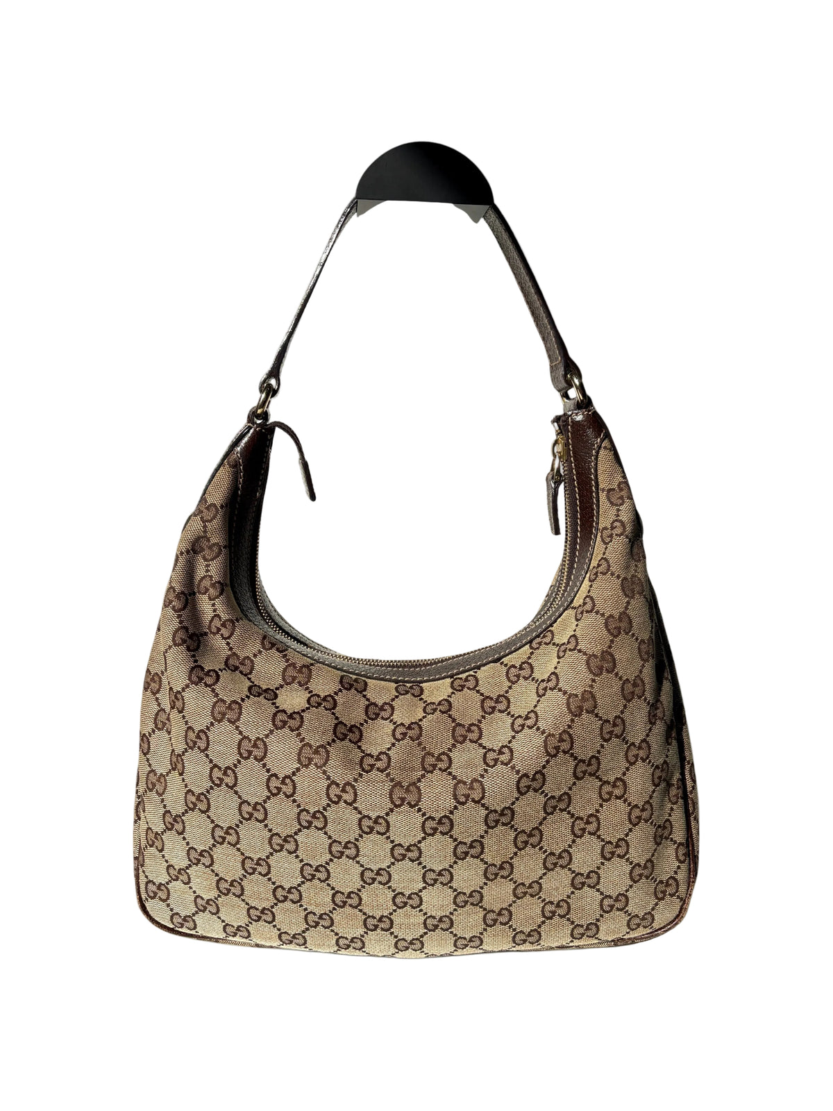 Pre-loved Gucci GG Monogram Canvas Charmy Hobo