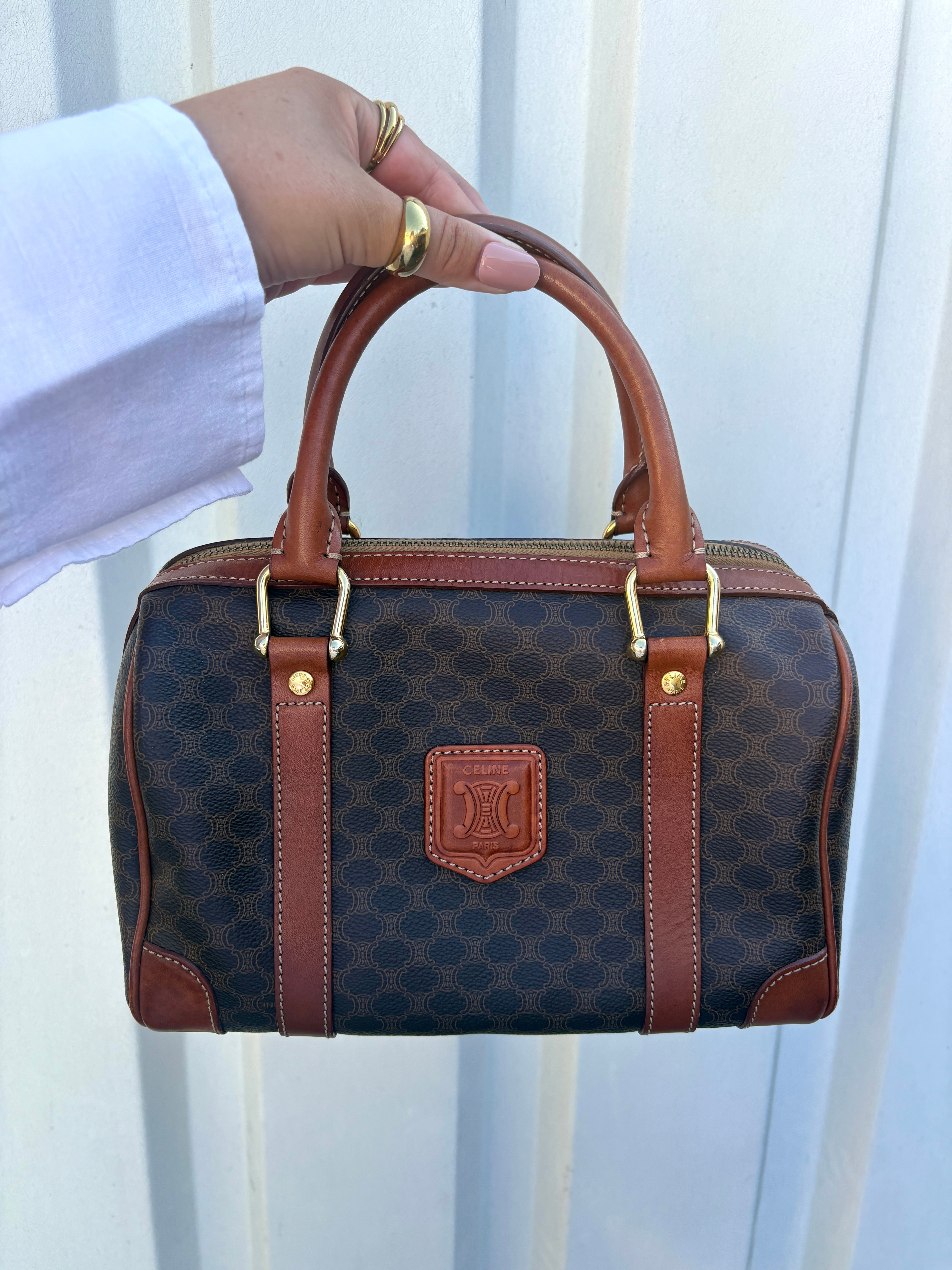 Céline Macadam Mini Boston