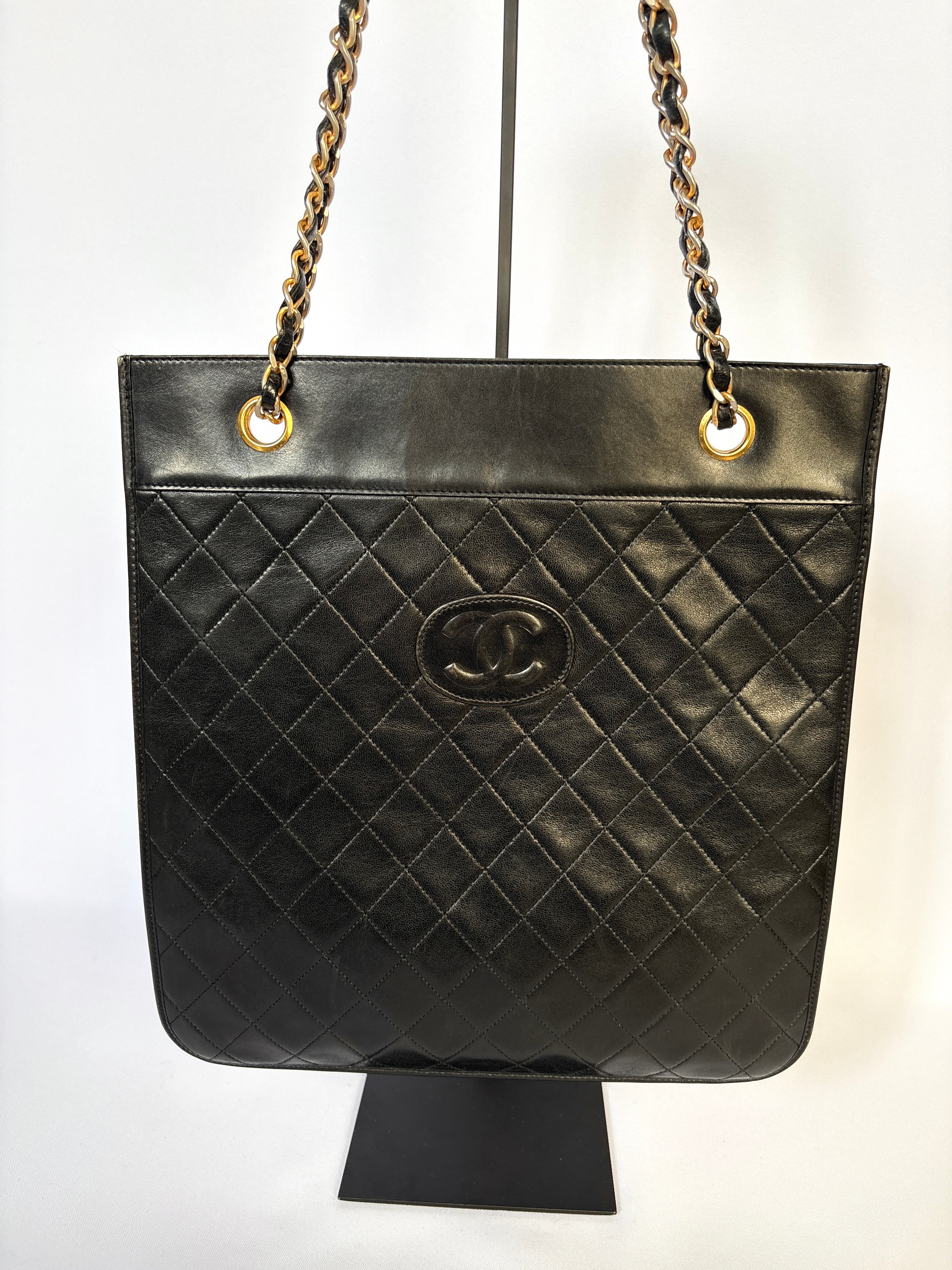 Chanel Vintage CC Tote lambskin