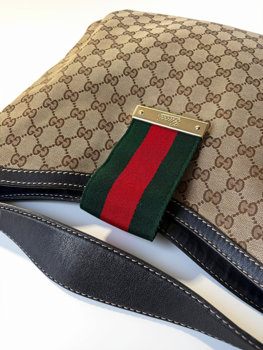 Gucci GG Canvas New Ladies Web Hobo