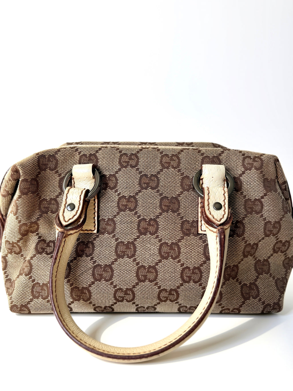 Gucci GG Canvas Mini Boston Beige