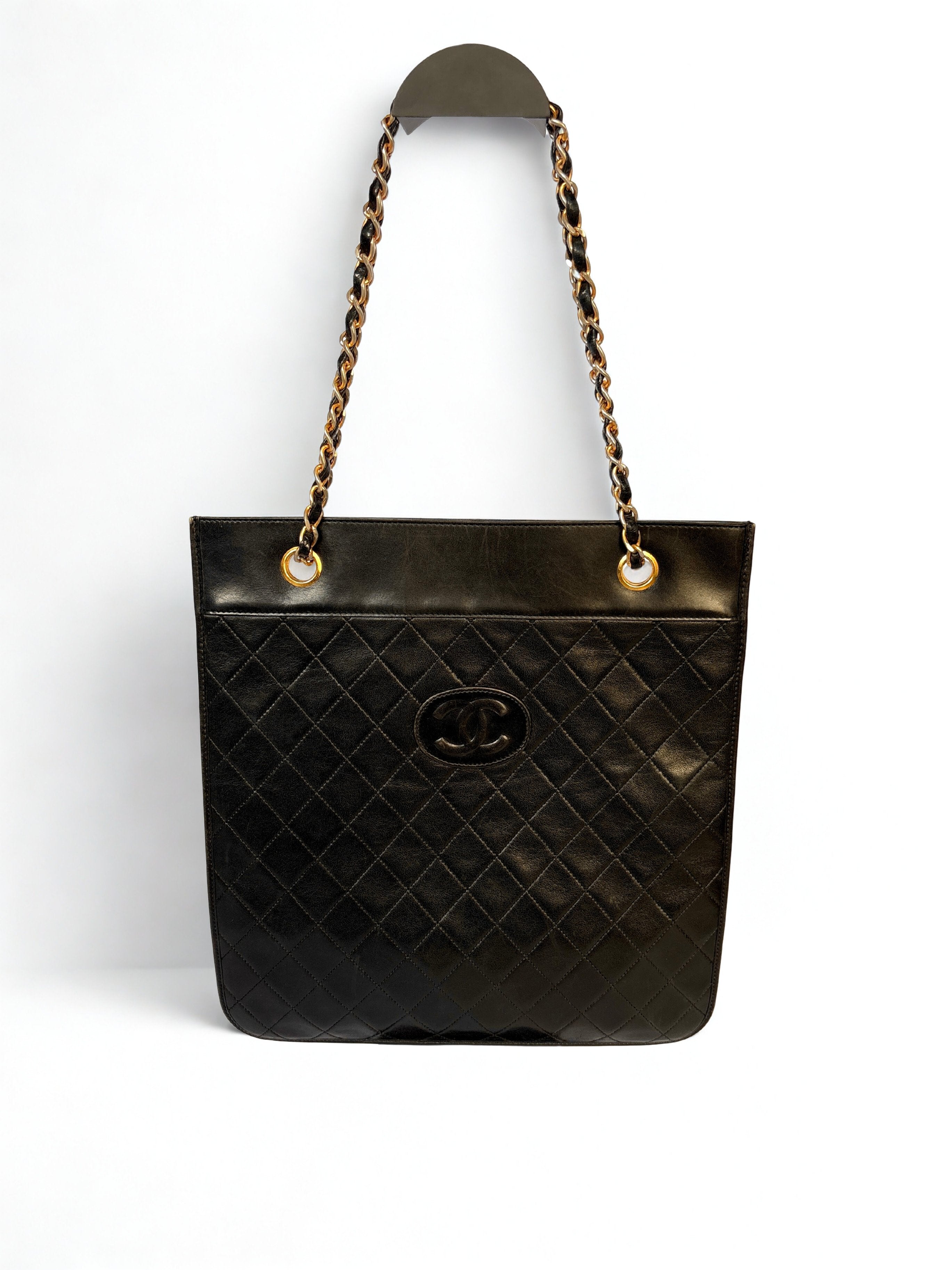 Chanel Vintage CC Tote lambskin
