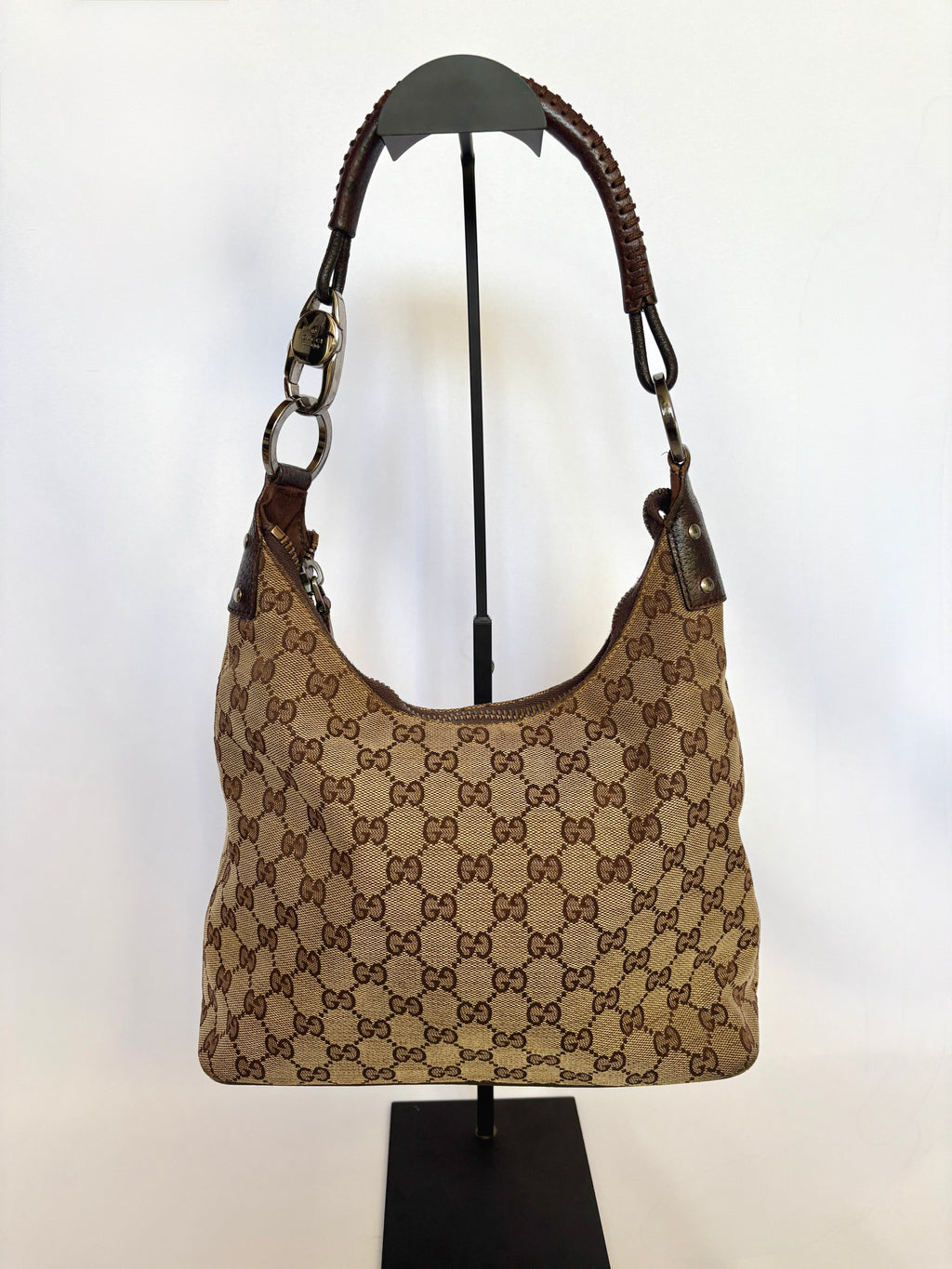 Gucci Lock GG Monogram canvas handtas