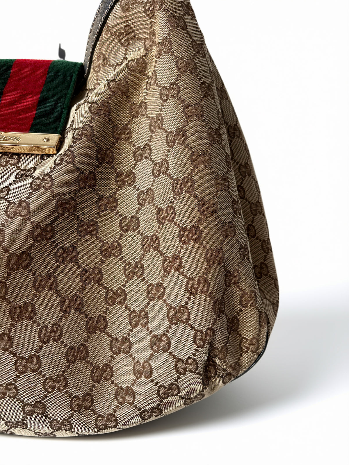 Gucci GG Canvas New Ladies Web Hobo