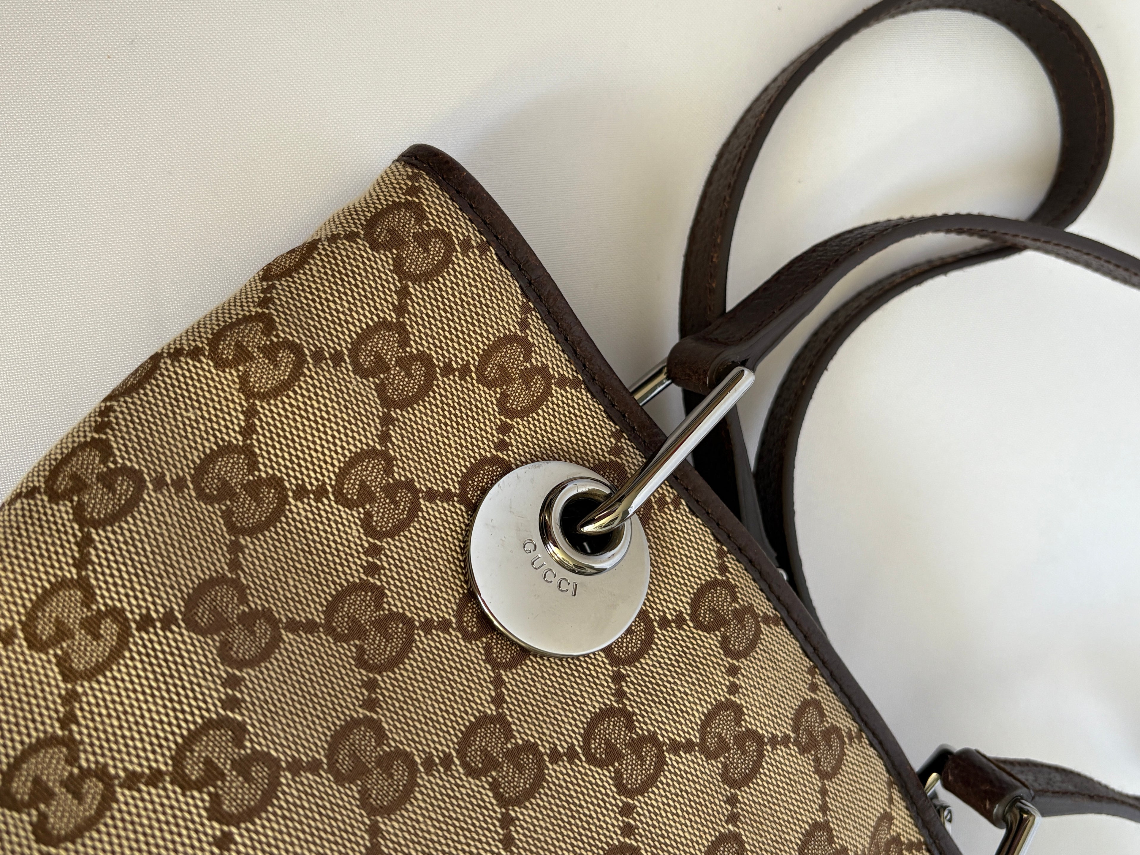 Gucci eclipse tote canvas handtas