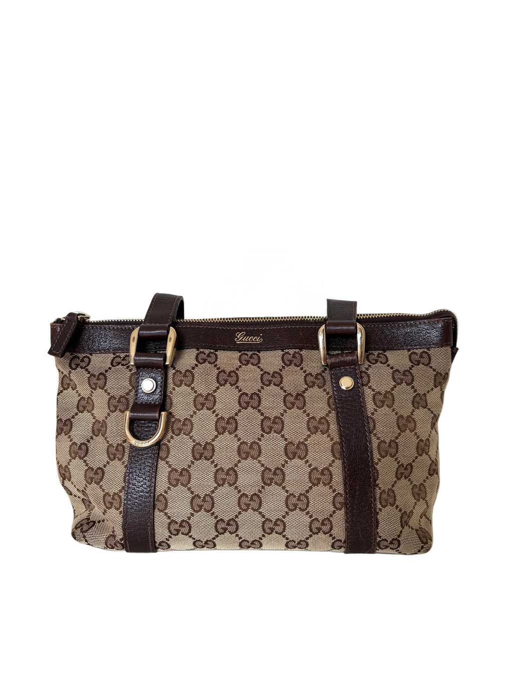 Pre-loved Gucci Abbey D-ring Monogram Tote Mini