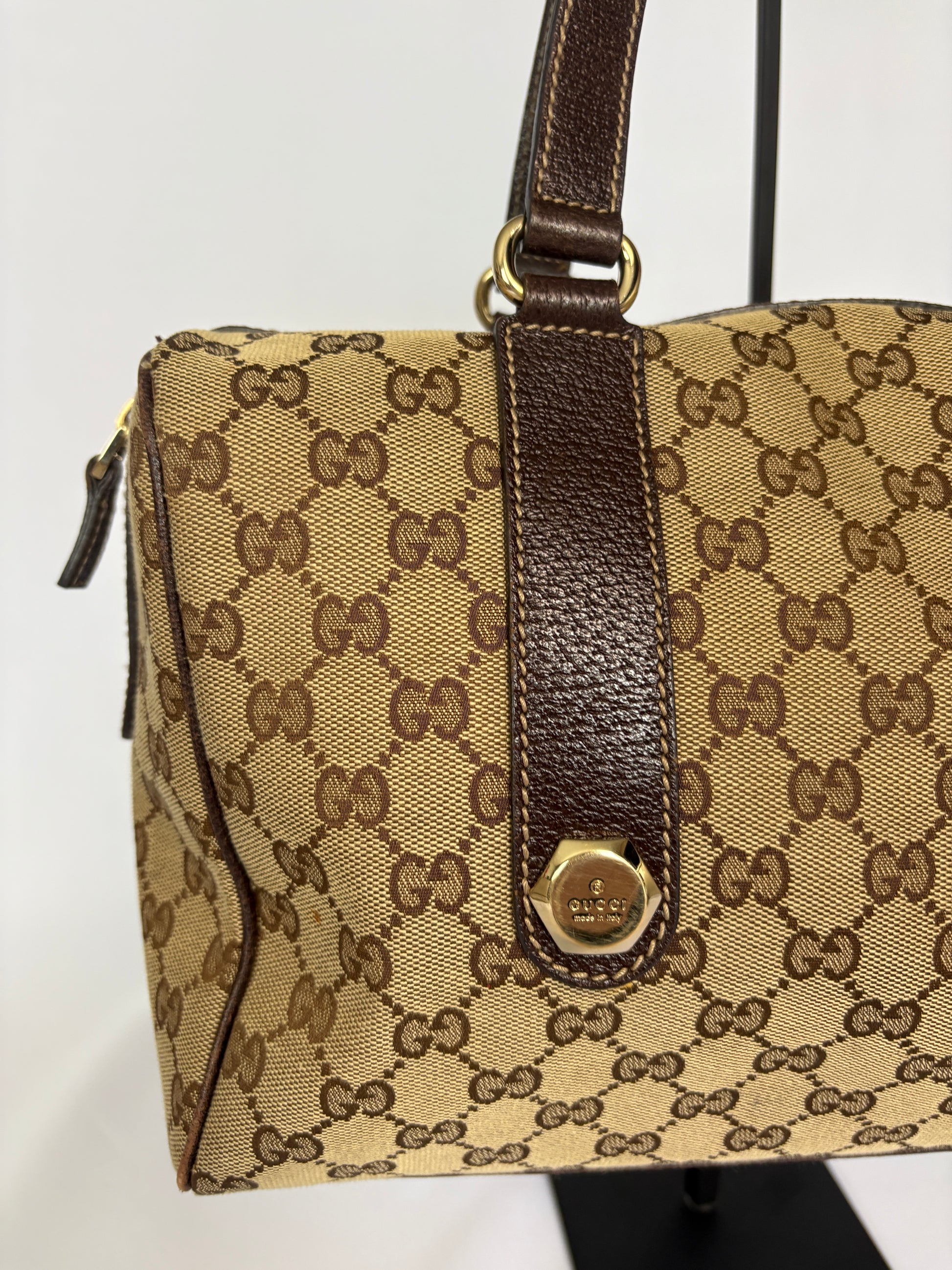 Gucci Canvas Boston Mini