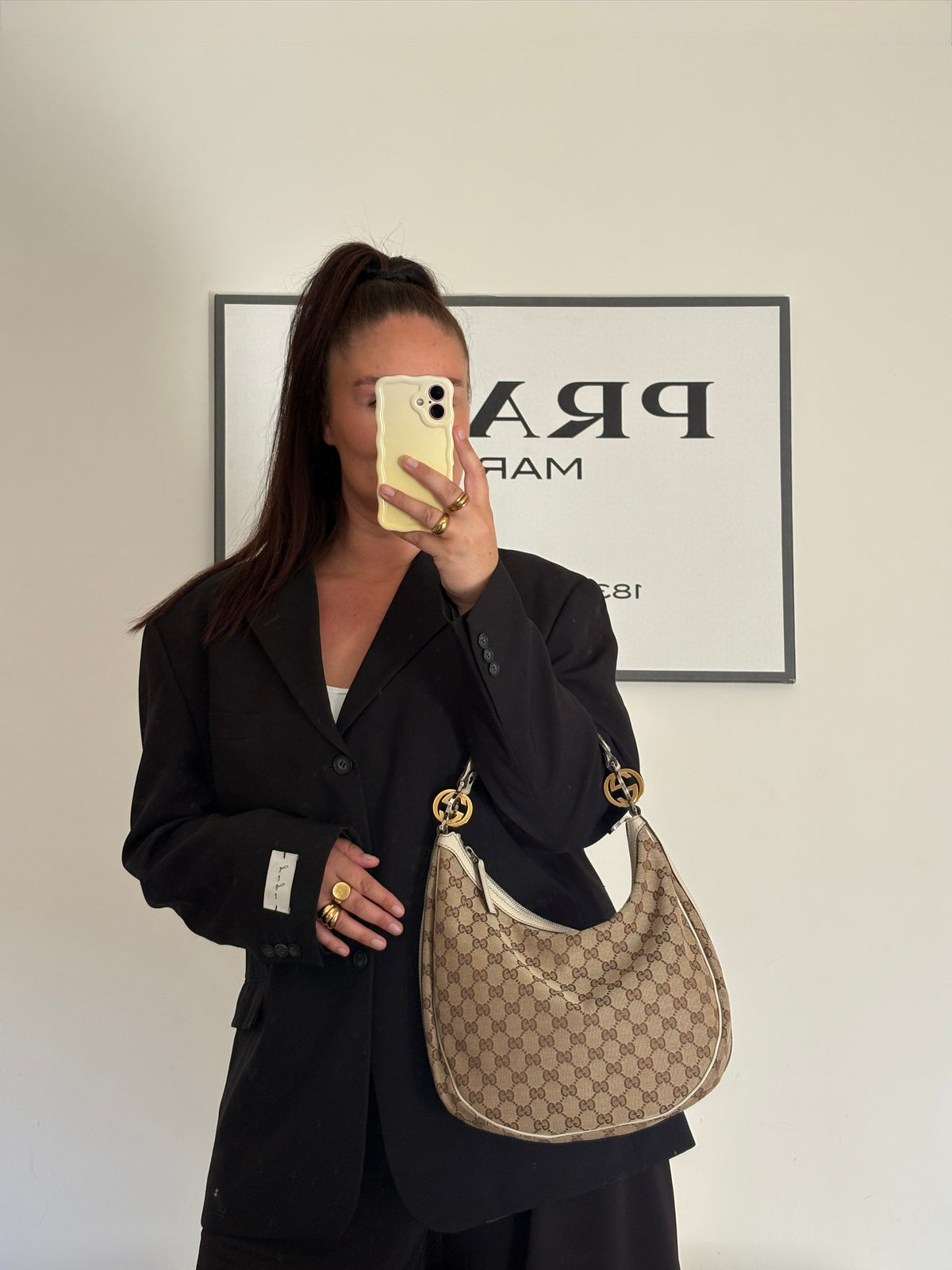 Gucci Monogram Twins Hobo