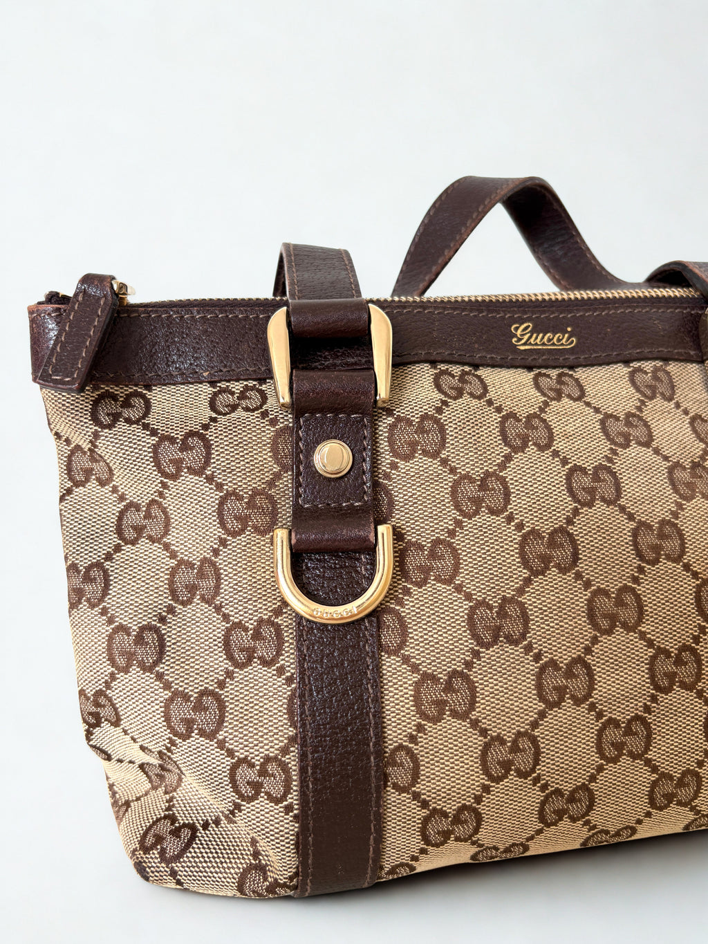 Gucci Abbey D-ring Monogram Tote Mini