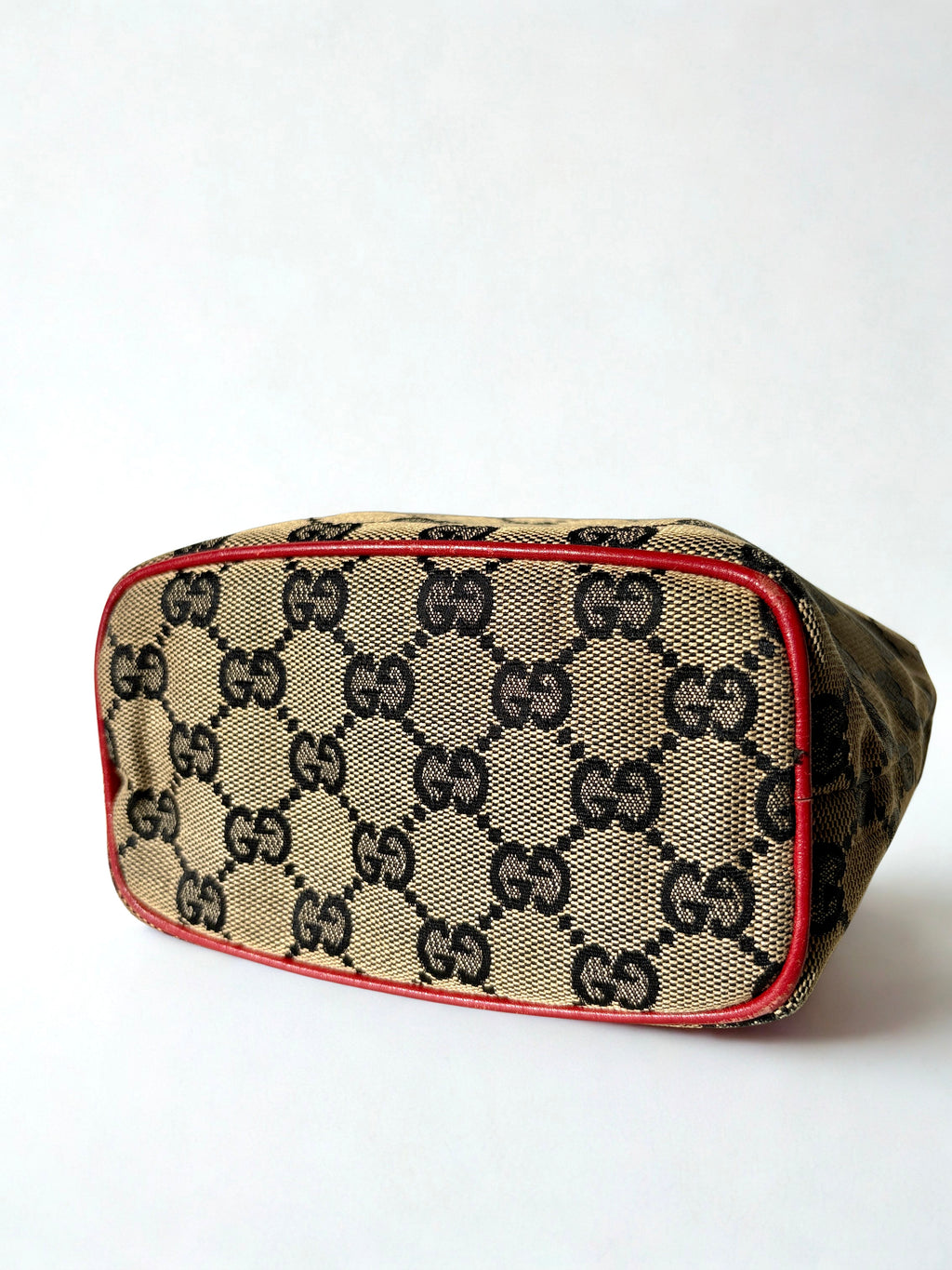 Gucci Monogram Canvas Pochette Boat Mini