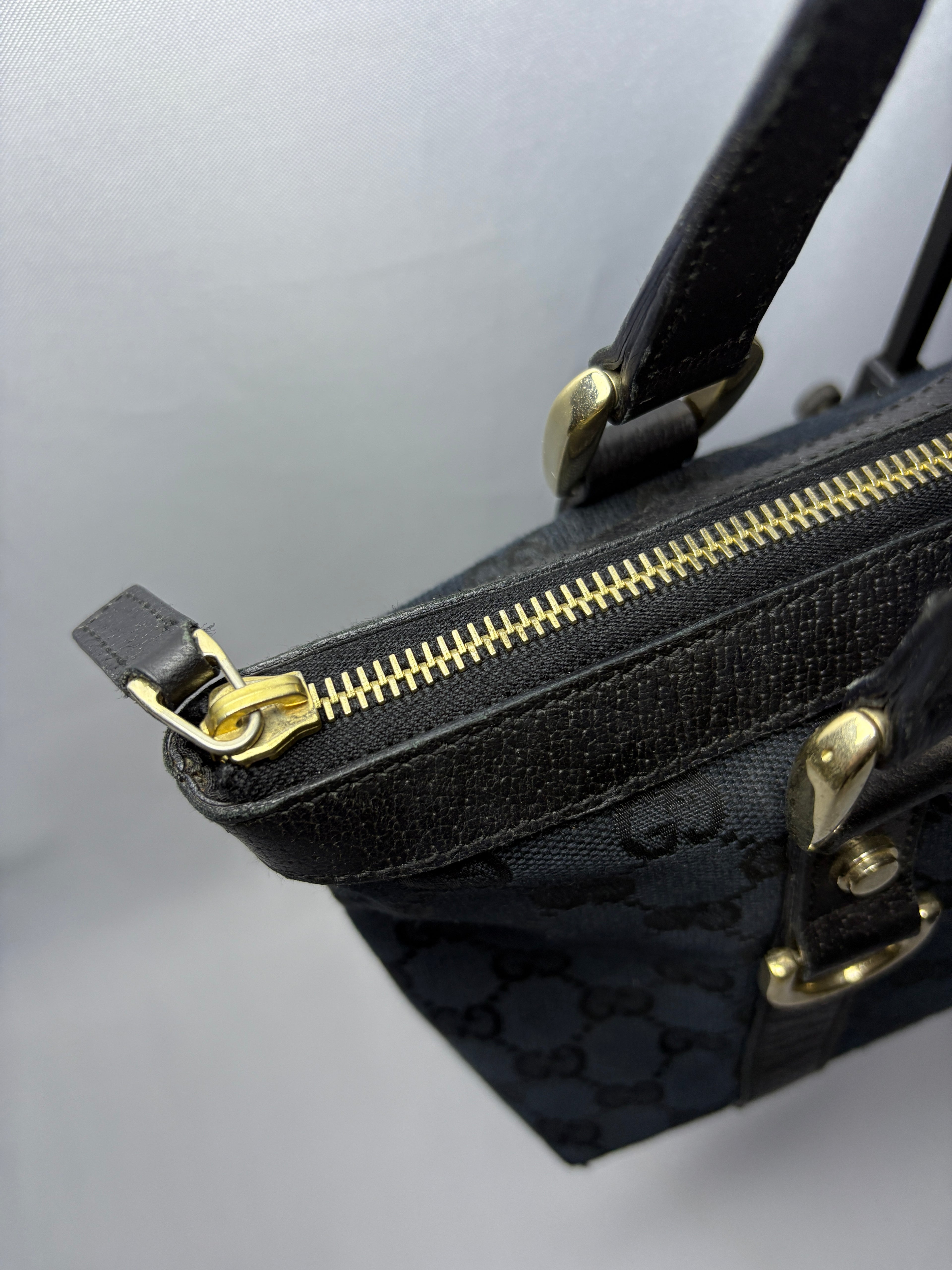 Gucci Abbey Monogram GG canvas gouden rits