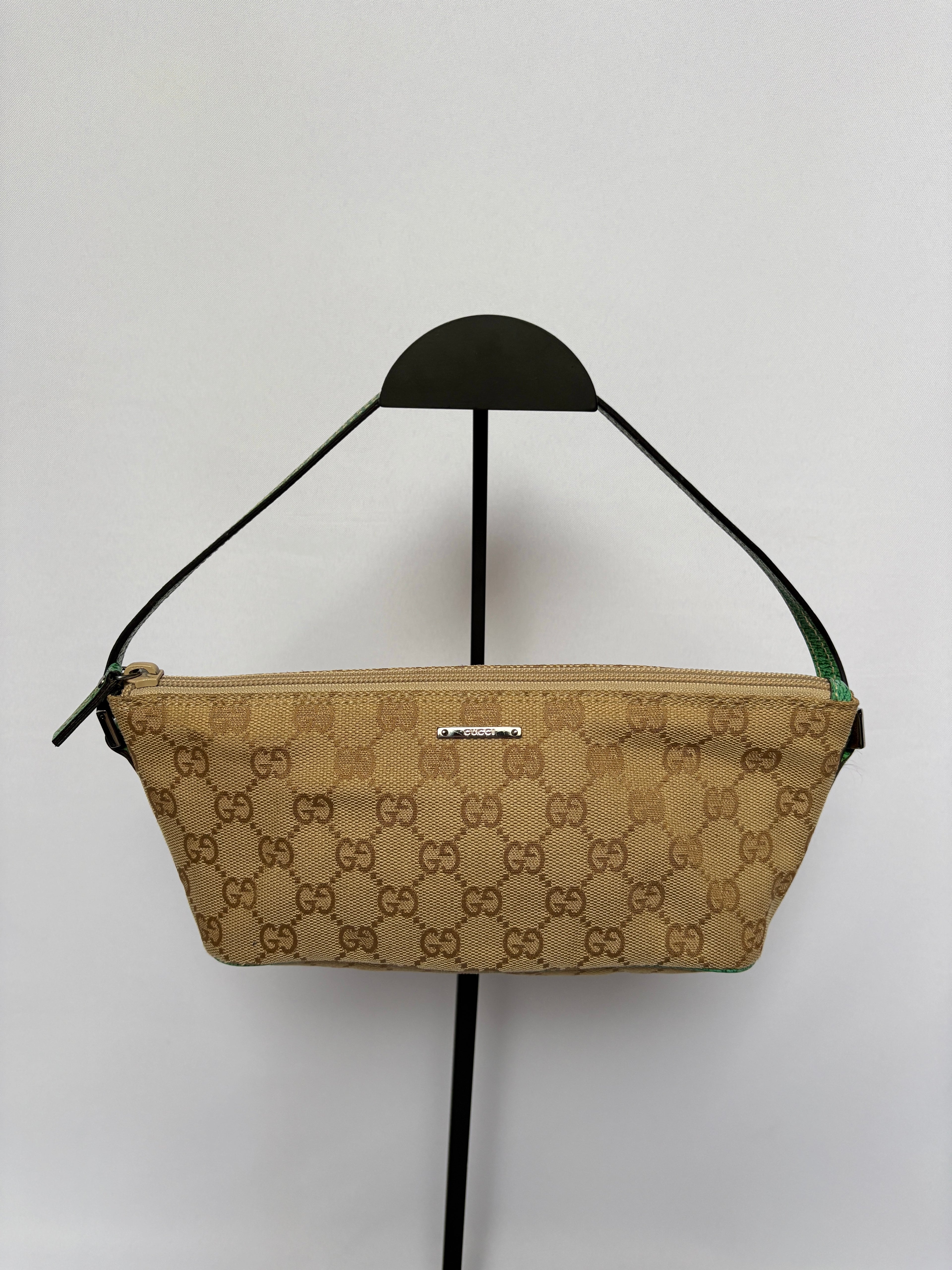 Gucci monogram canvas boat handtas