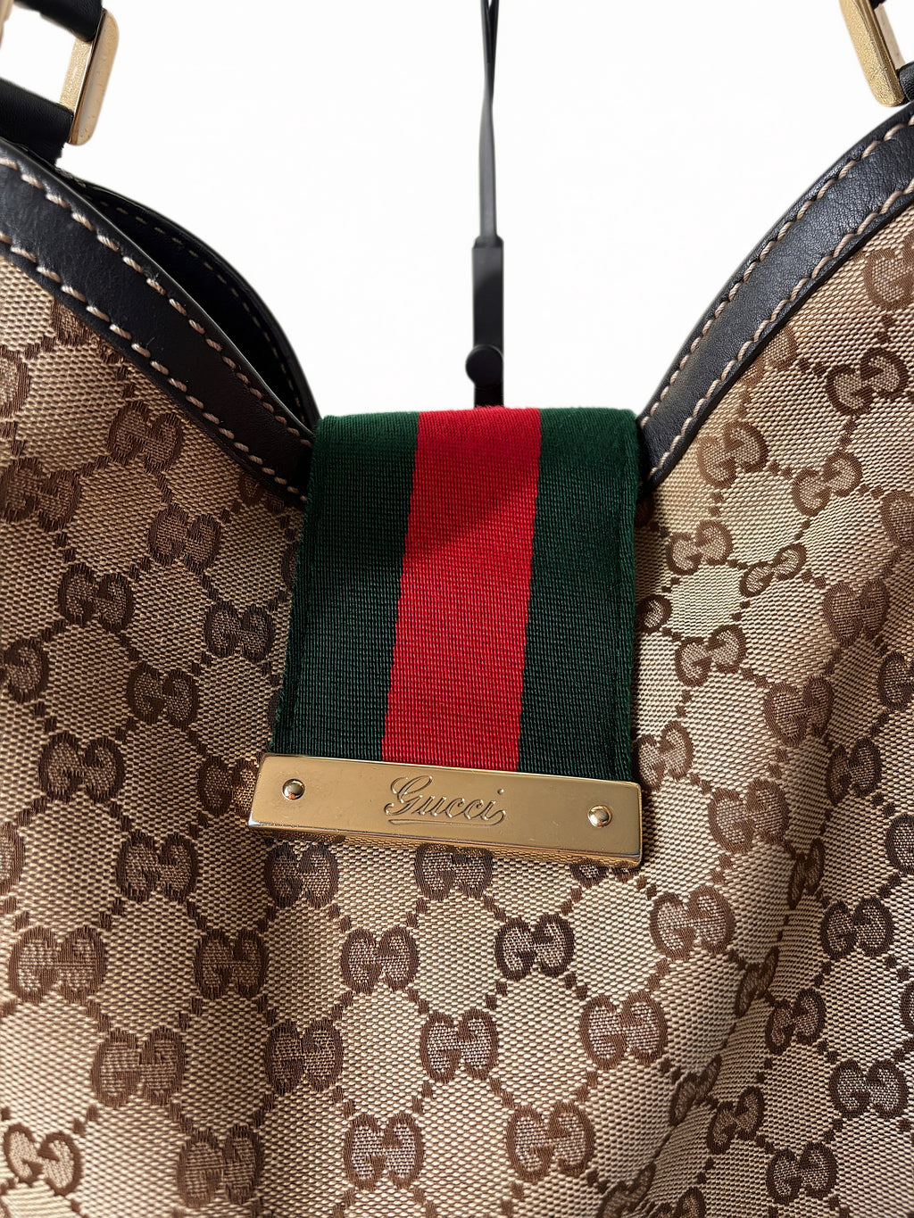 Gucci GG Canvas New Ladies Web Hobo