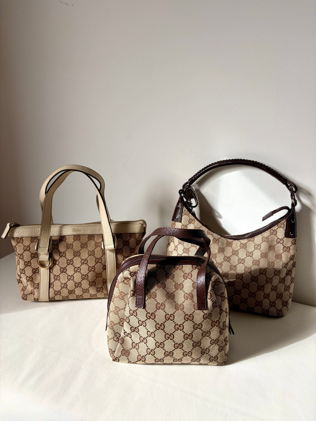 Gucci Abbey D-Ring Tote beige