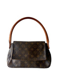 Pre-loved Louis Vuitton Looping PM mini, monogram canvas, voorzijde