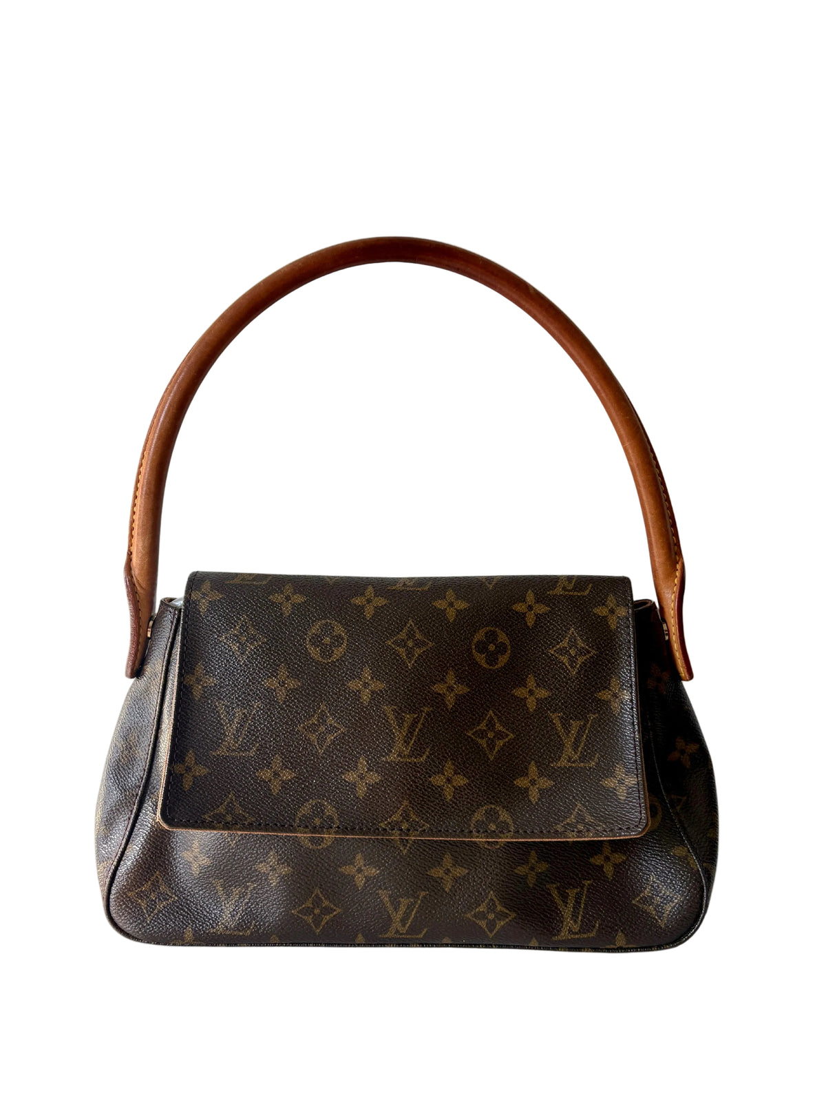 Pre-loved Louis Vuitton Looping PM mini, monogram canvas, voorzijde