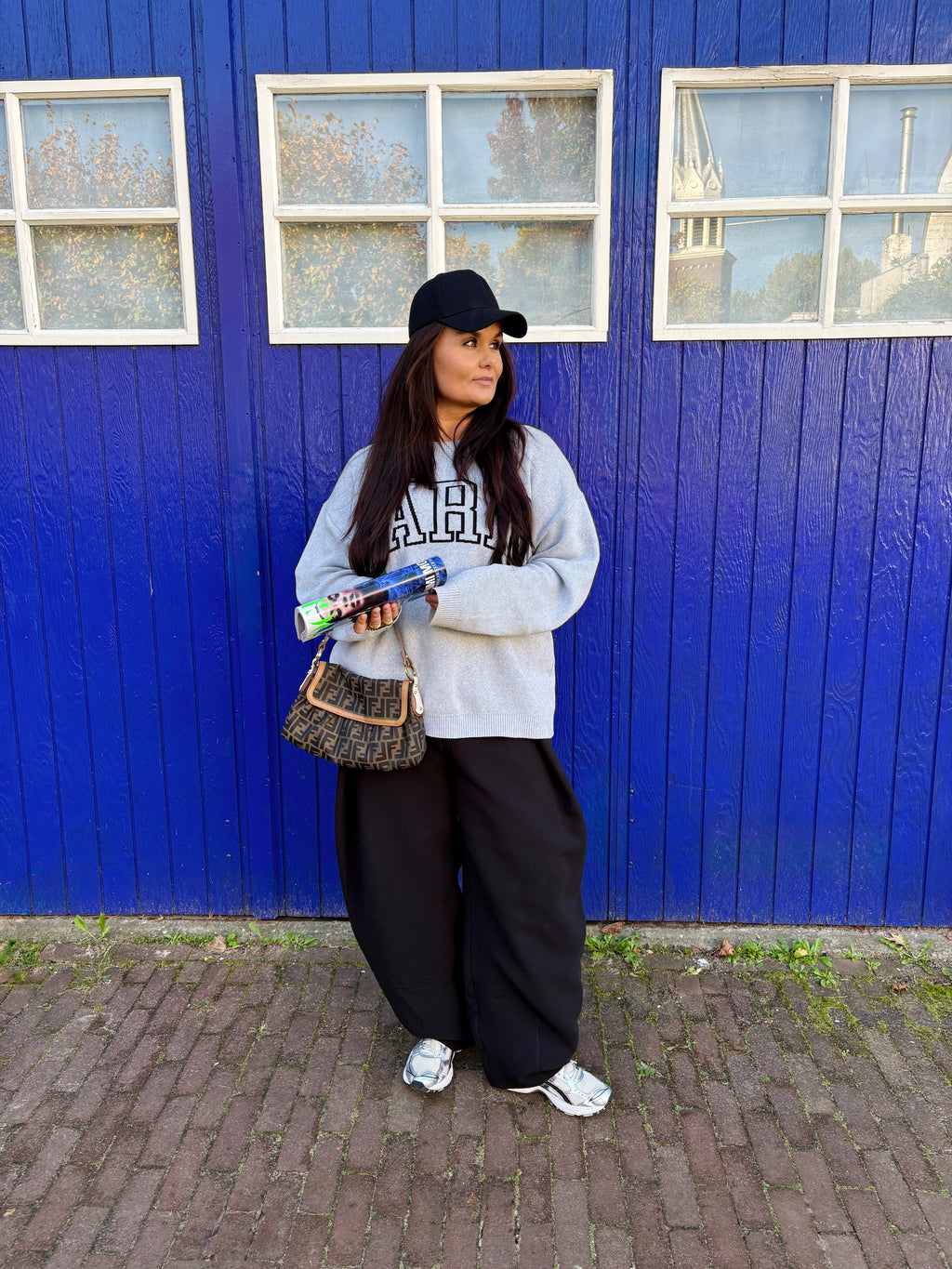 Vintage Fendi Zucca Chef Hobo, outfit foto