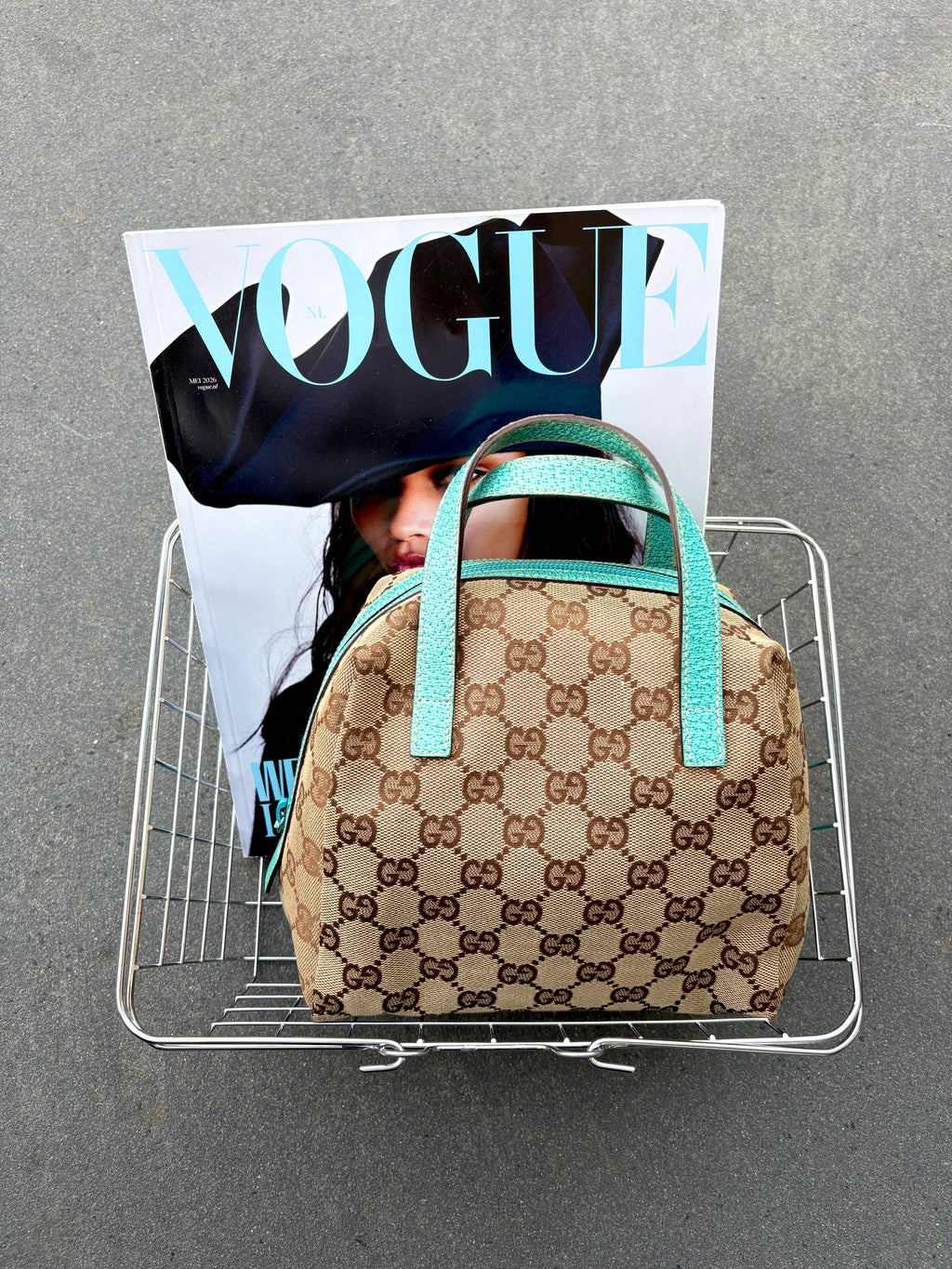 Gucci Balthus Top Handle Turquoise